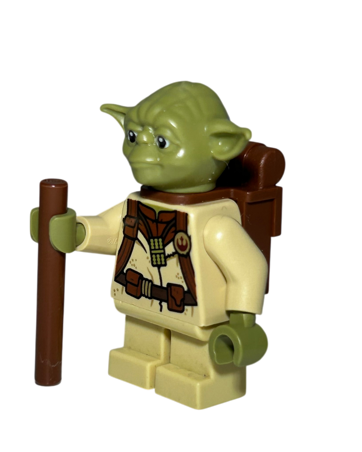 Meister Yoda Dagobah Outfit SW1147 LEGO Star Wars Minifigur Seitenansicht rechts brick2d2