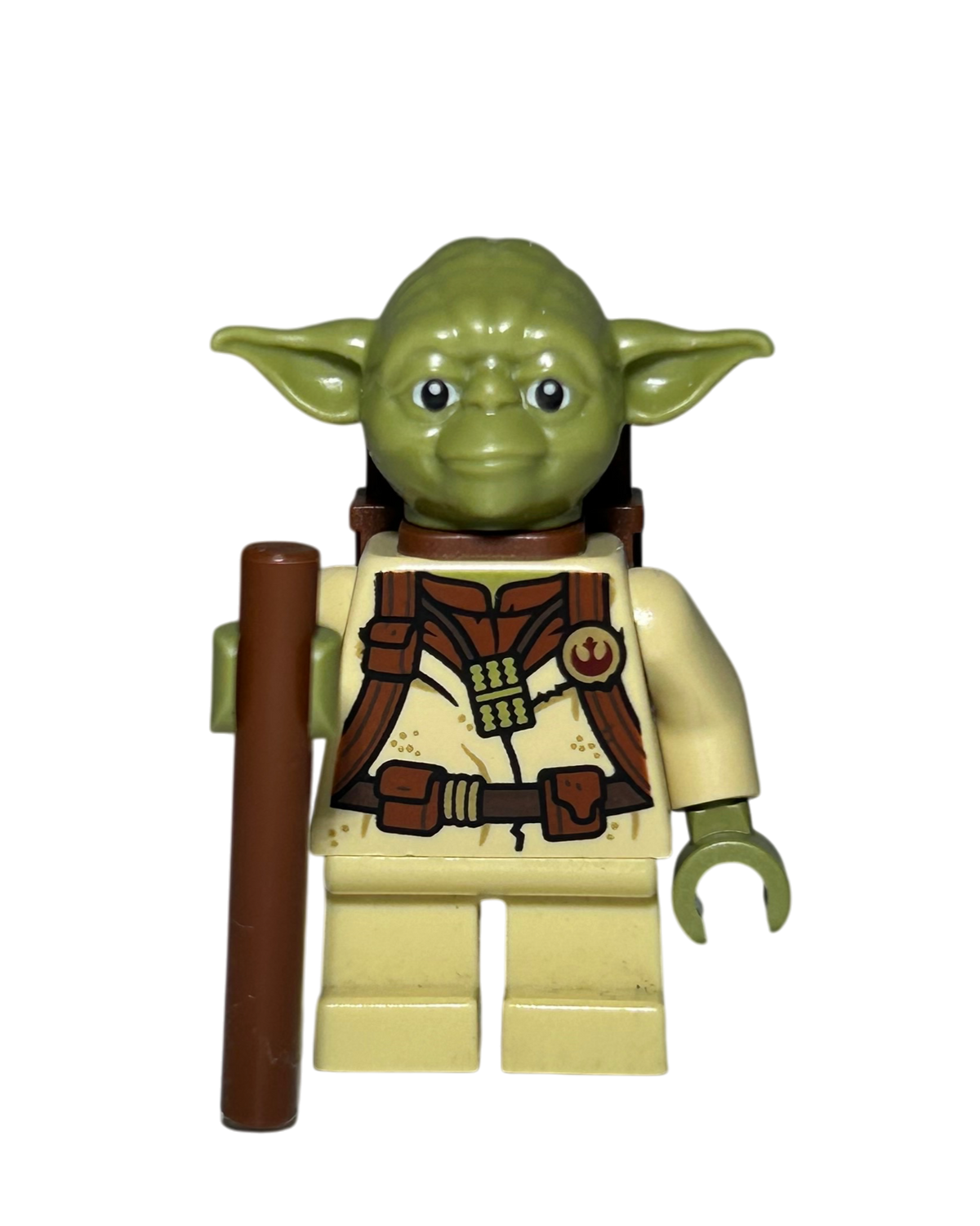 Meister Yoda Dagobah Outfit SW1147 LEGO Star Wars Minifigur Vorderansicht brick2d2