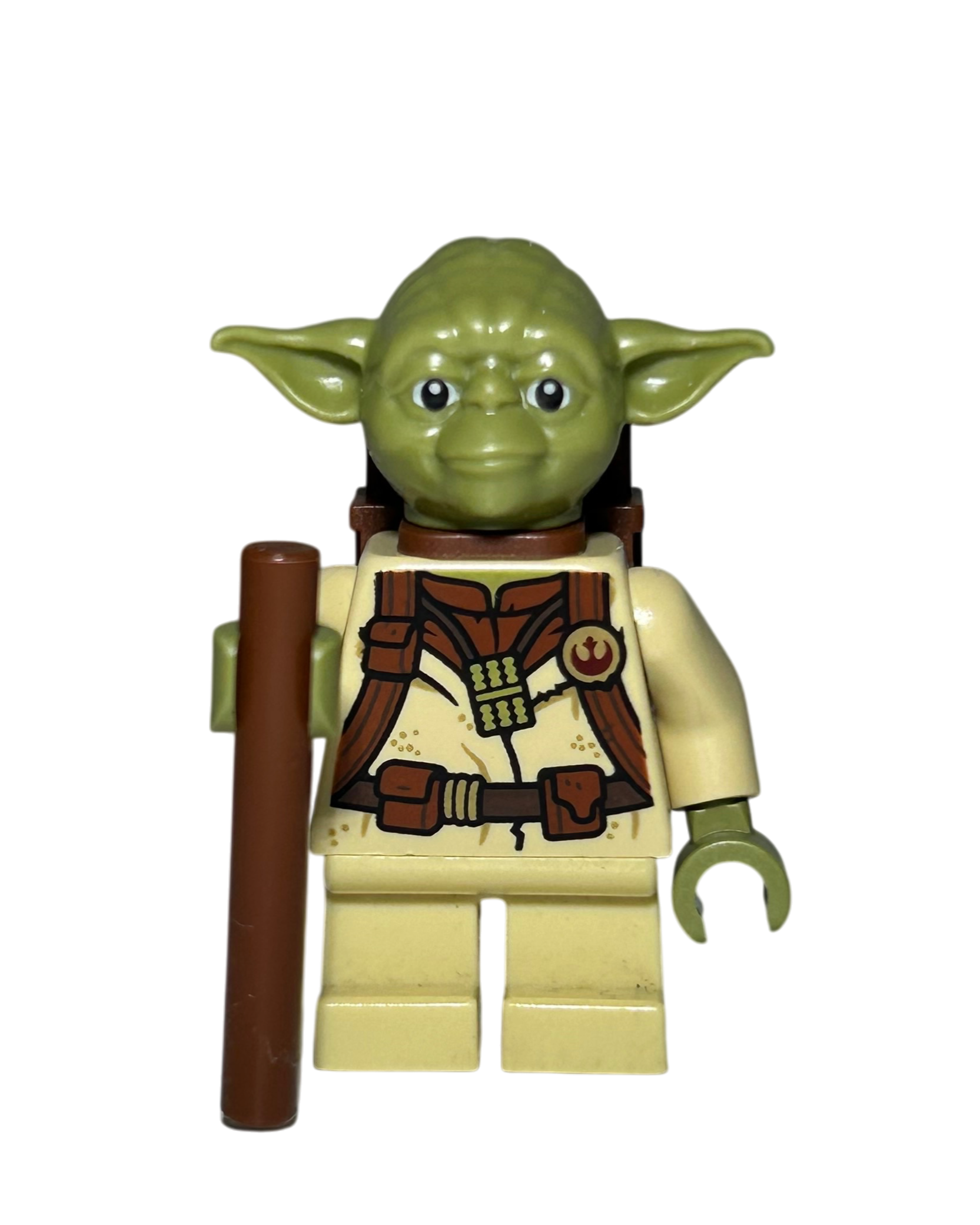 Meister Yoda Dagobah Outfit SW1147 LEGO Star Wars Minifigur Vorderansicht brick2d2