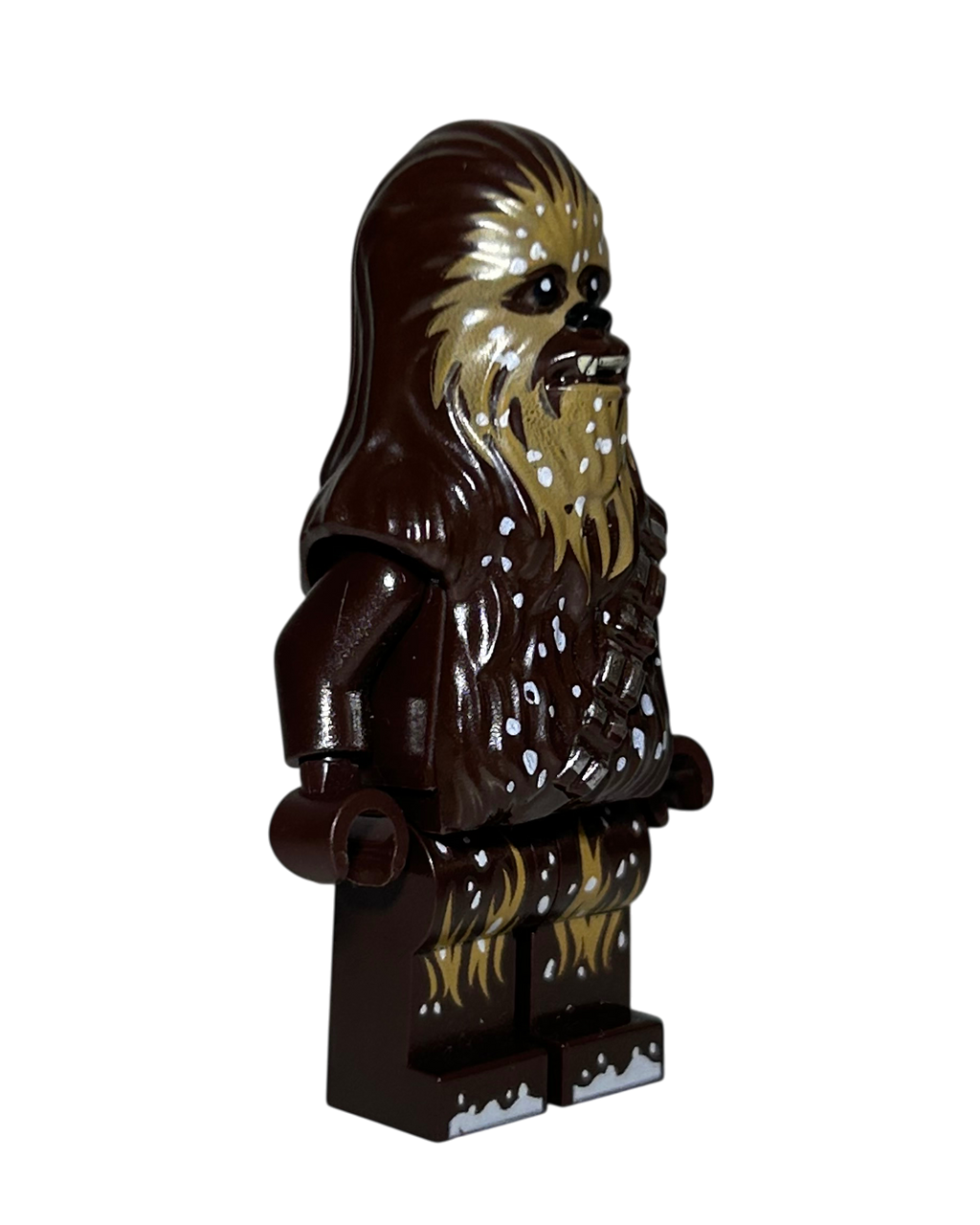 Chewbacca SW1184 Schneeflocken LEGO Star Wars Minifigur Seitenansicht links brick2d2