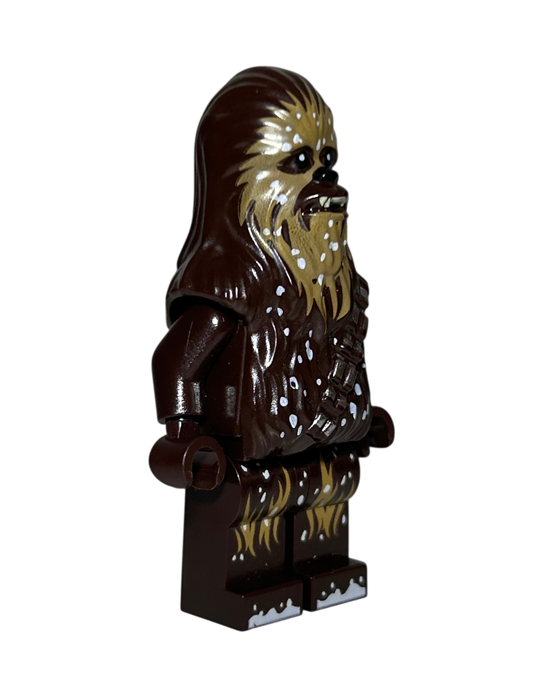 Chewbacca SW1184 Schneeflocken LEGO Star Wars Minifigur Seitenansicht links brick2d2