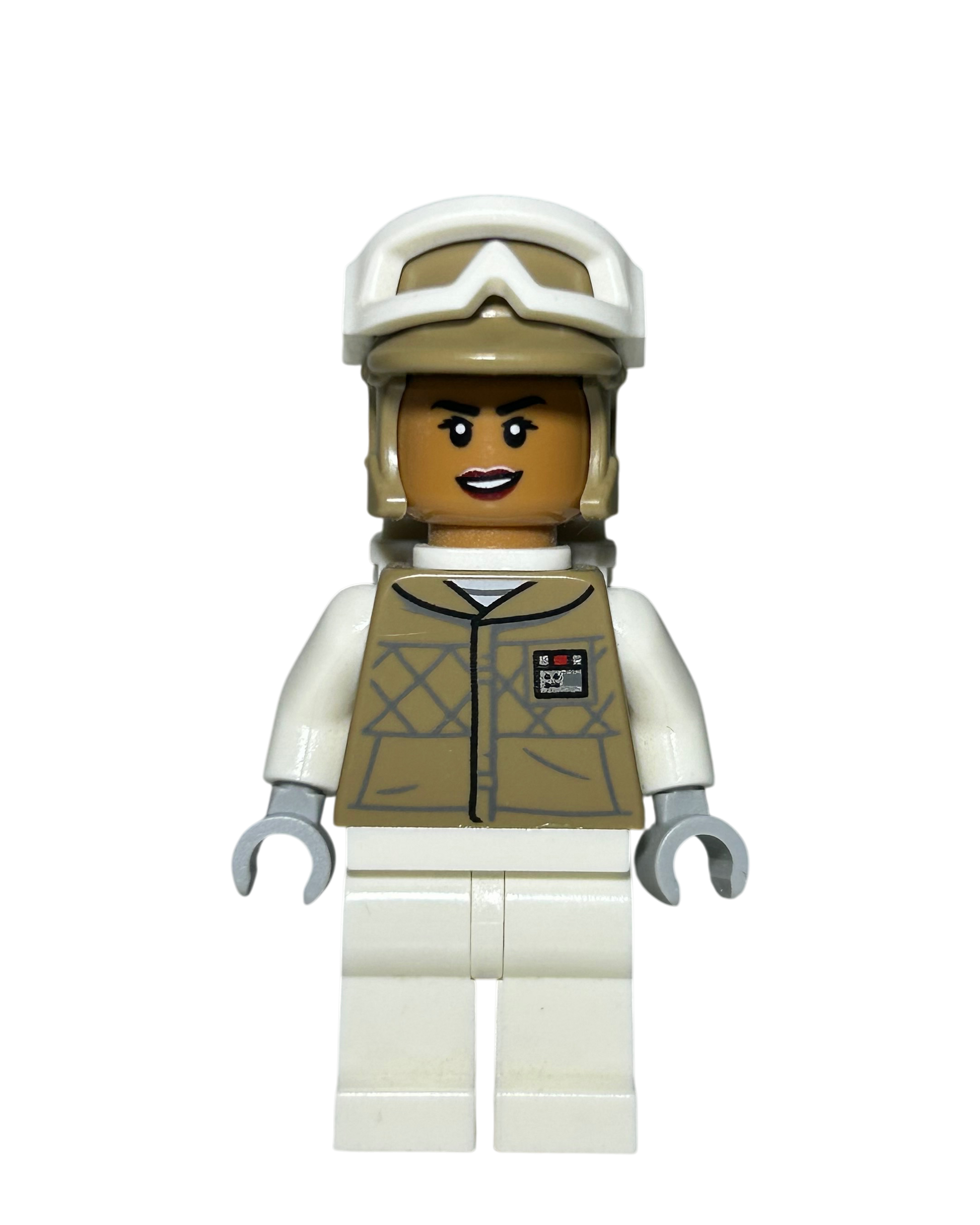 Hoth Rebel Trooper SW1185 LEGO Star Wars Minifigur Dark Tan Detailansicht brick2d2