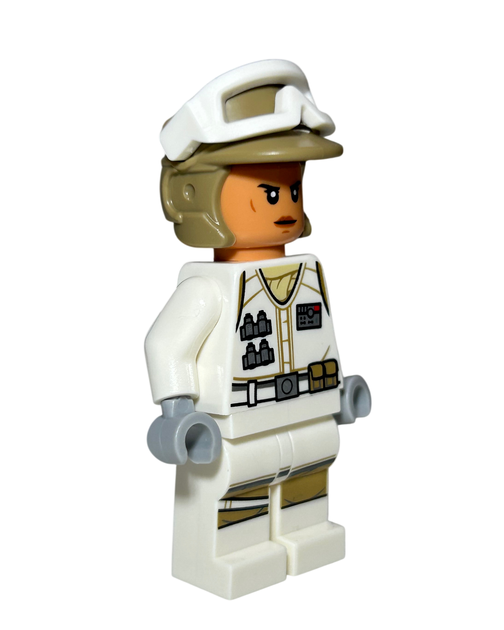 Hoth Rebel Trooper Weiblich SW1188 LEGO Star Wars Minifigur Seitenansicht links brick2d2