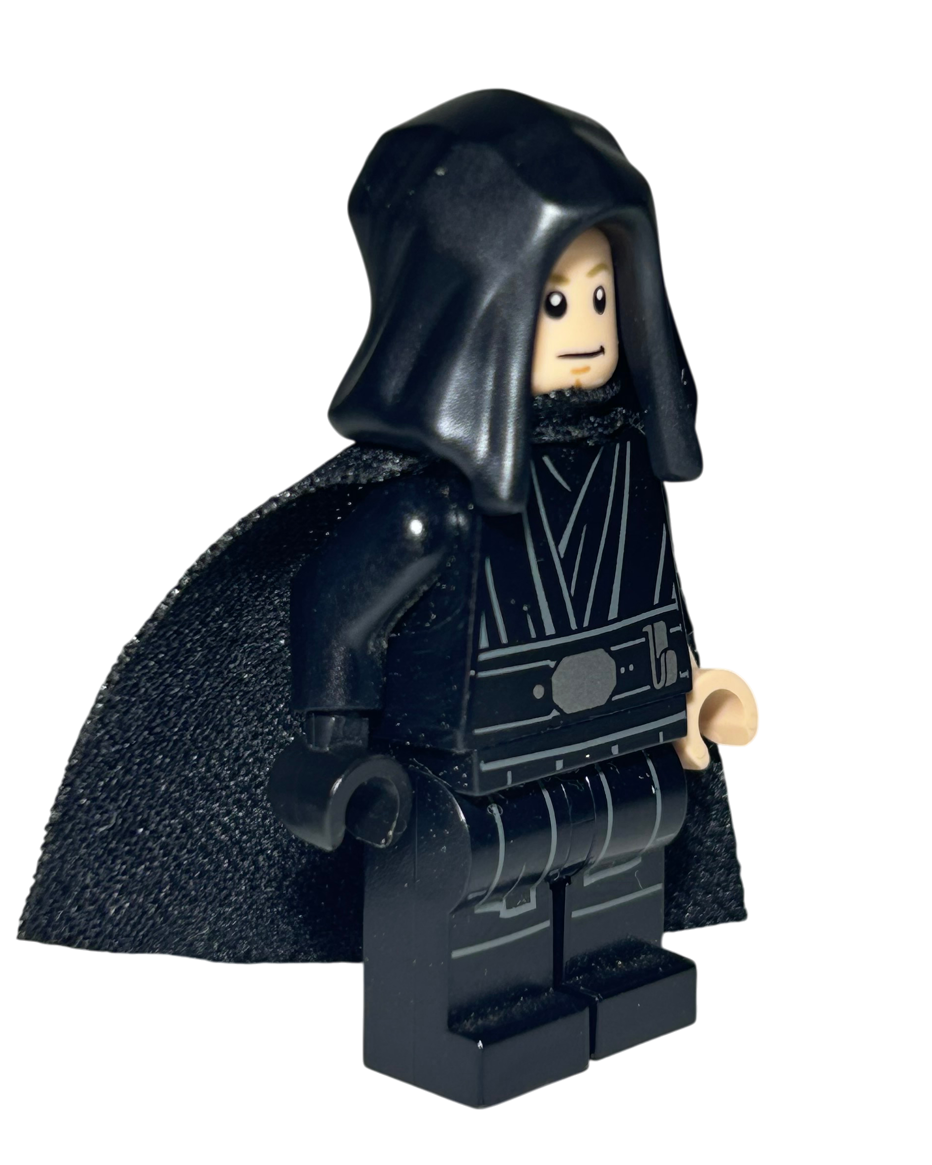 Luke Skywalker Jedi Meister Outfit SW1191 LEGO Star Wars Minifigur Seitenansicht links brick2d2