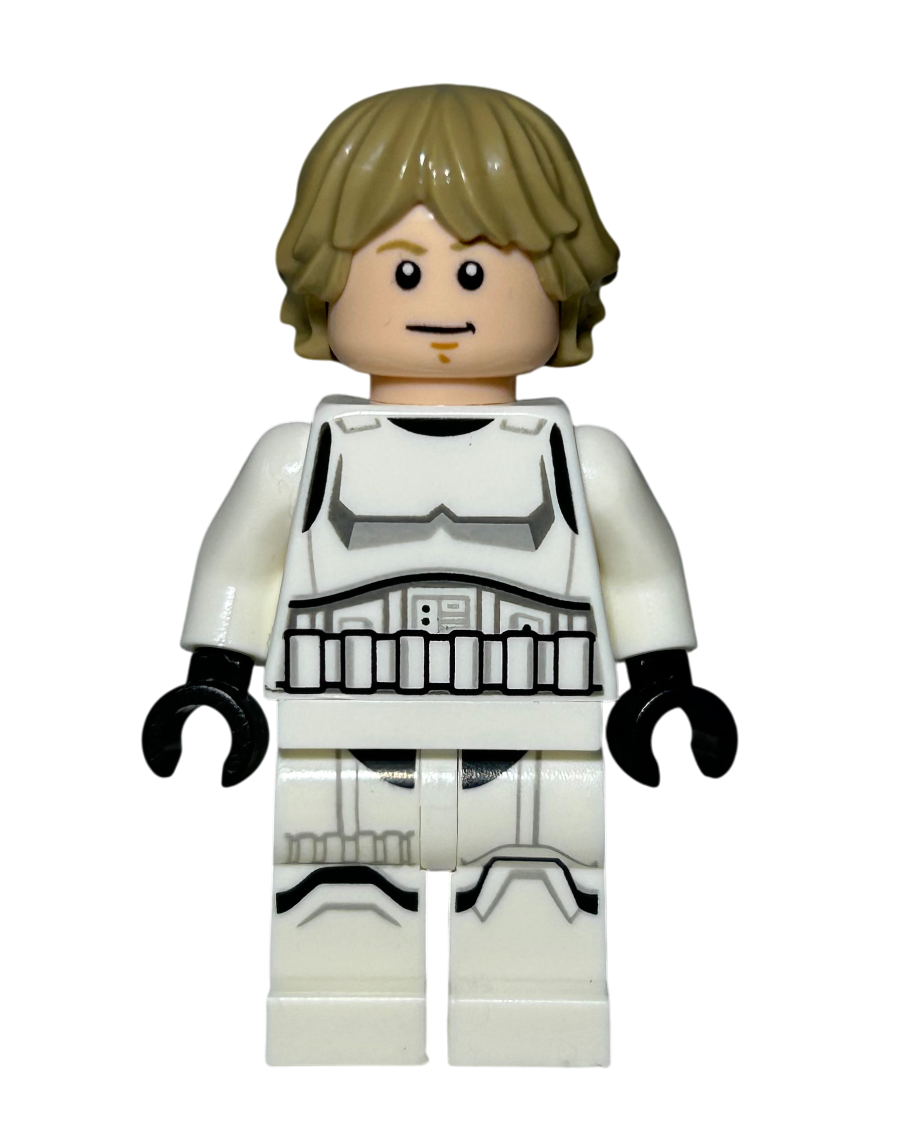 Luke Skywalker Stormtrooper Outfit SW1203 LEGO Star Wars Minifigur Detailansicht brick2d2