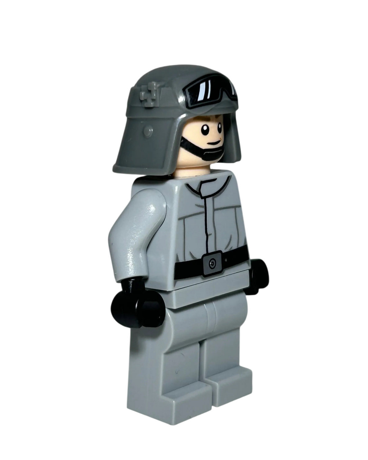 Imperial AT-ST Driver SW1217 LEGO Star Wars Minifigur Helm mit Brille Seitenansicht links brick2d2
