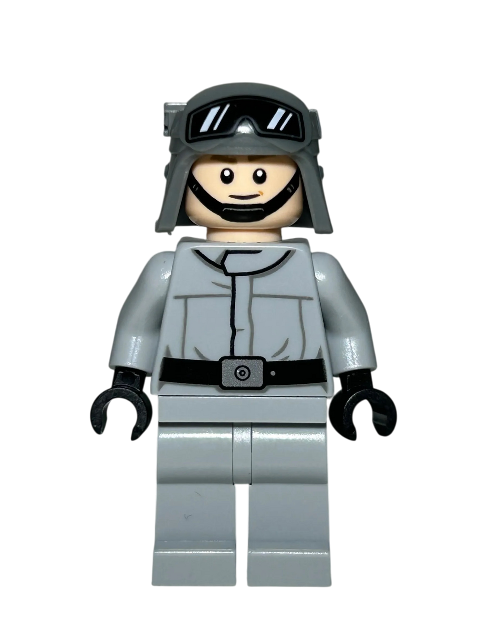 Imperial AT-ST Driver SW1217 LEGO Star Wars Minifigur Helm mit Brille Vorderansicht brick2d2