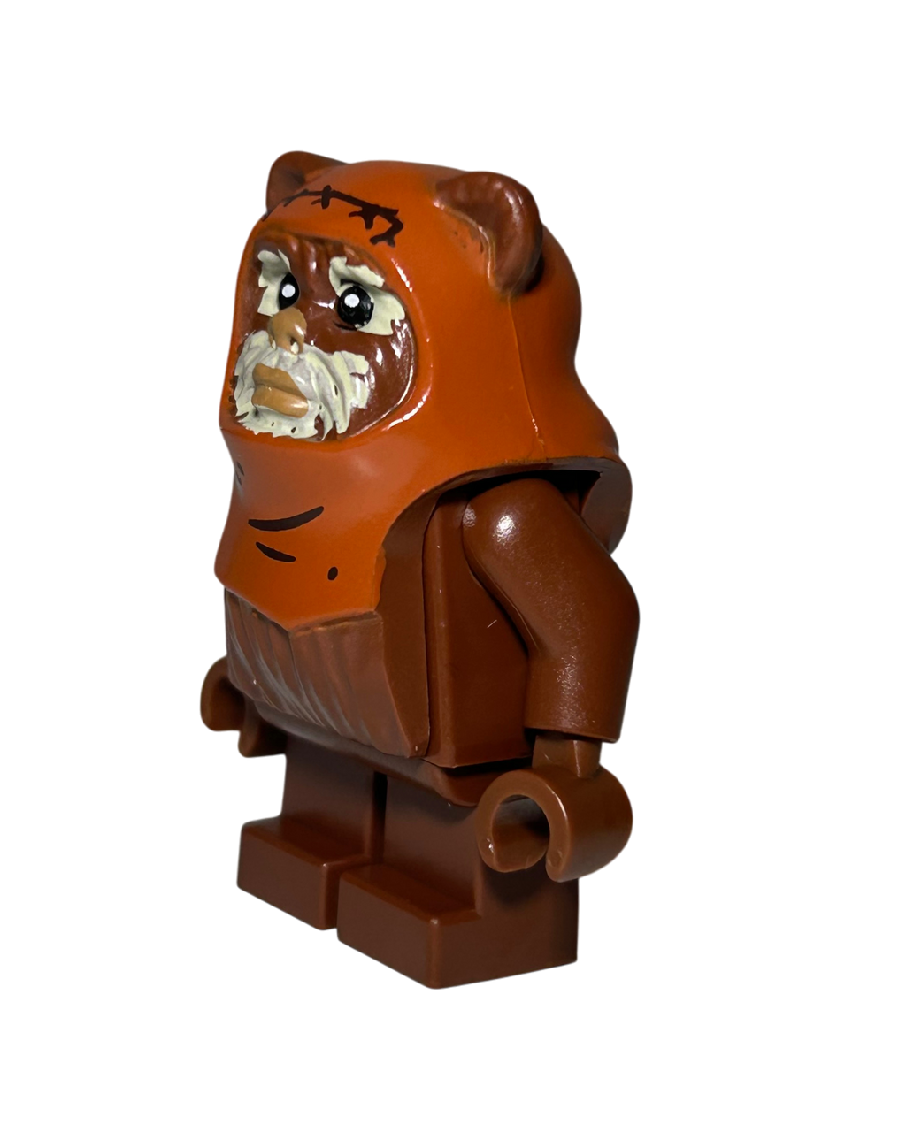 Lego Star Wars Minifigur Wicket Ewok SW1218 Seitenansicht rechts brick2d2