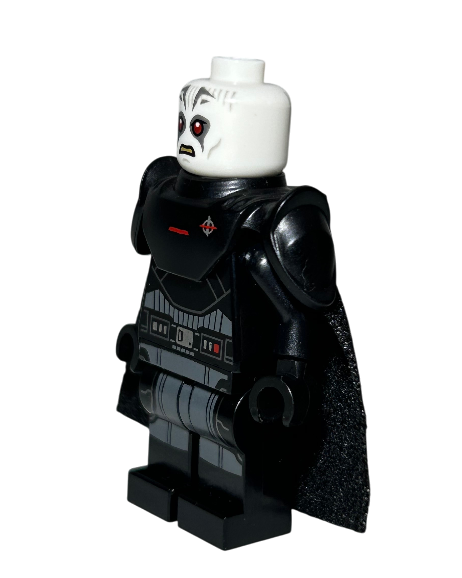 Grand Inquisitor SW1222 LEGO Star Wars Minifigur mit Lichtschwert Seitenansicht rechts brick2d2