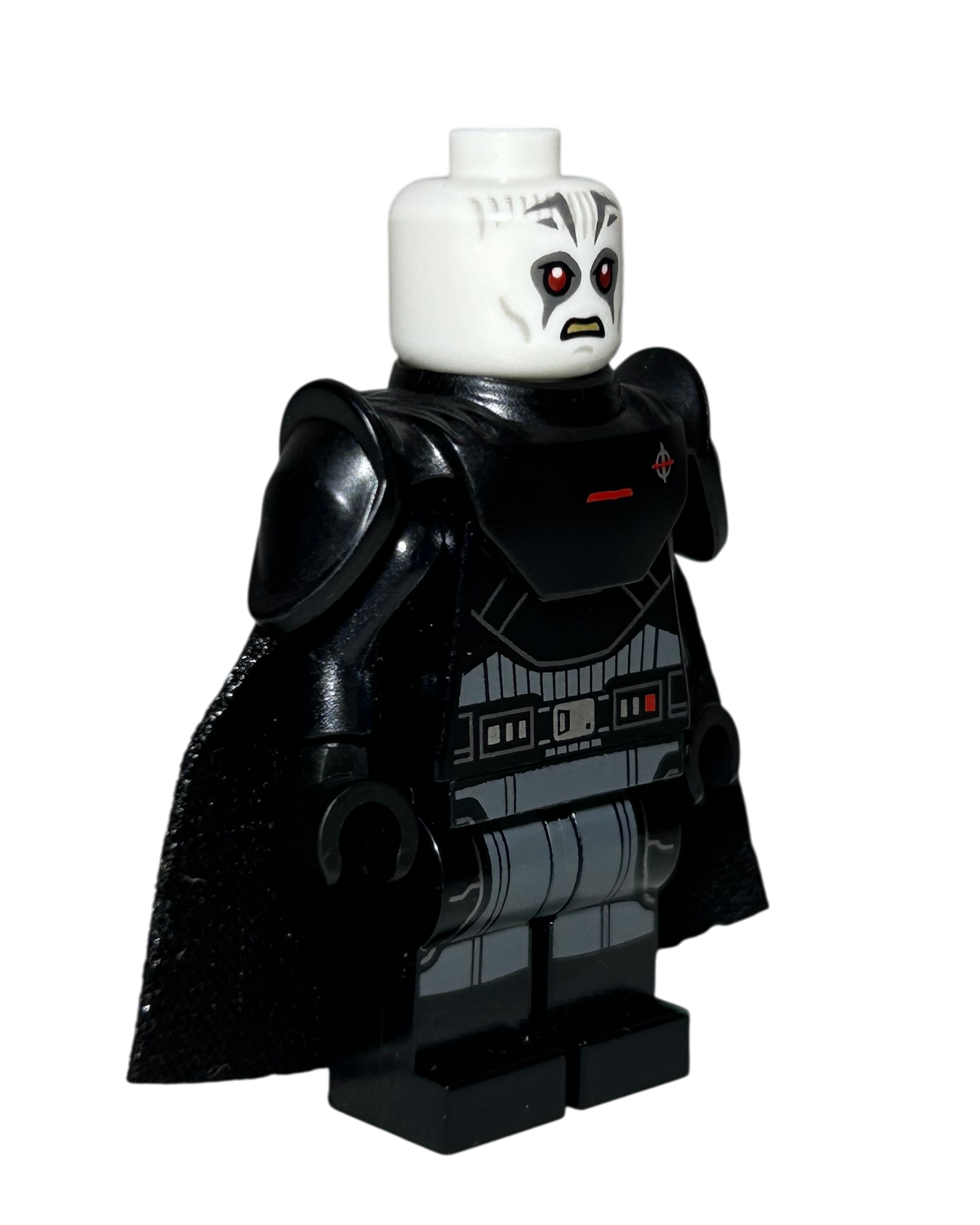 Grand Inquisitor SW1222 LEGO Star Wars Minifigur mit Lichtschwert Seitenansicht links brick2d2