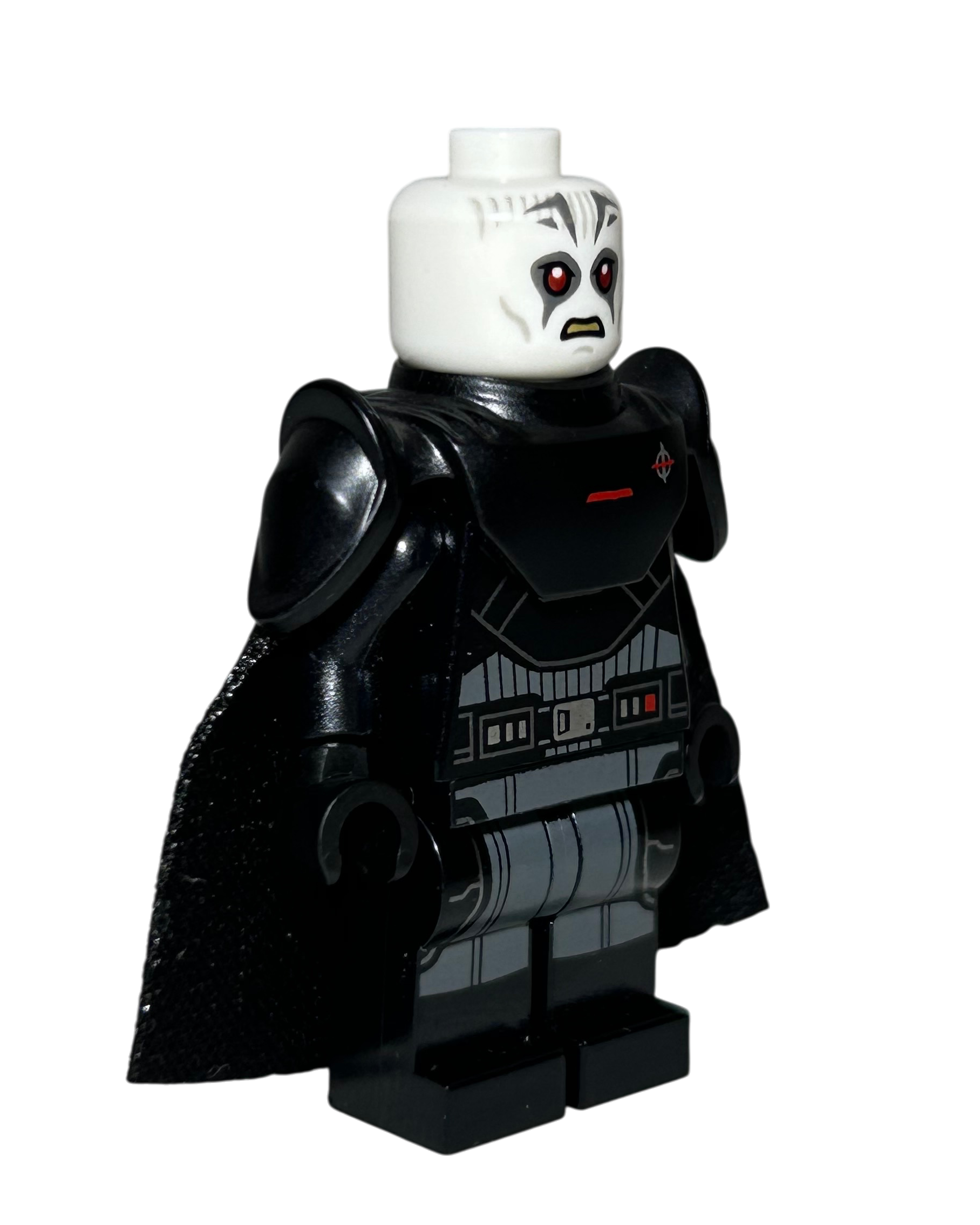 Grand Inquisitor SW1222 LEGO Star Wars Minifigur mit Lichtschwert Seitenansicht links brick2d2