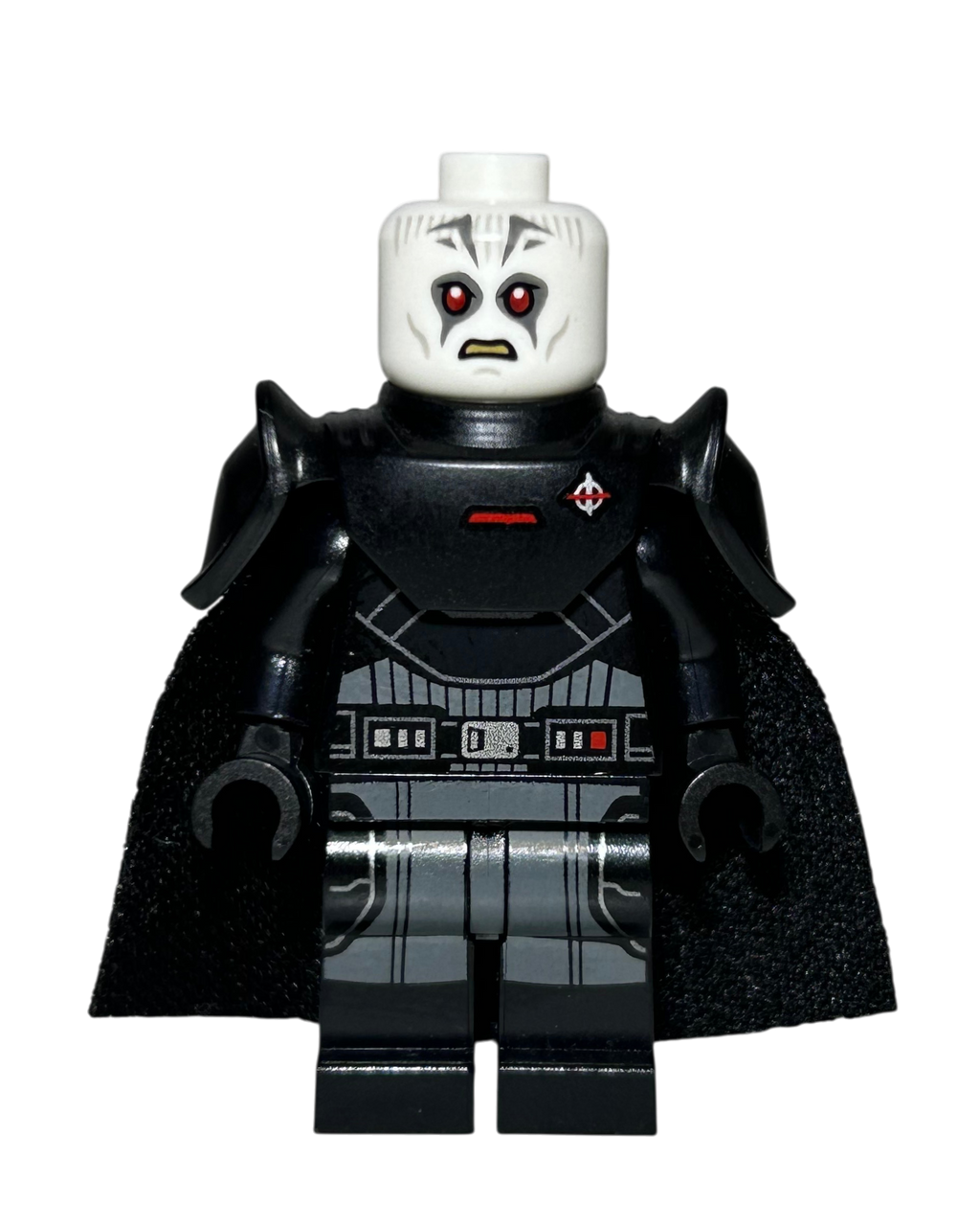 Grand Inquisitor SW1222 LEGO Star Wars Minifigur mit Lichtschwert Vorderansicht brick2d2