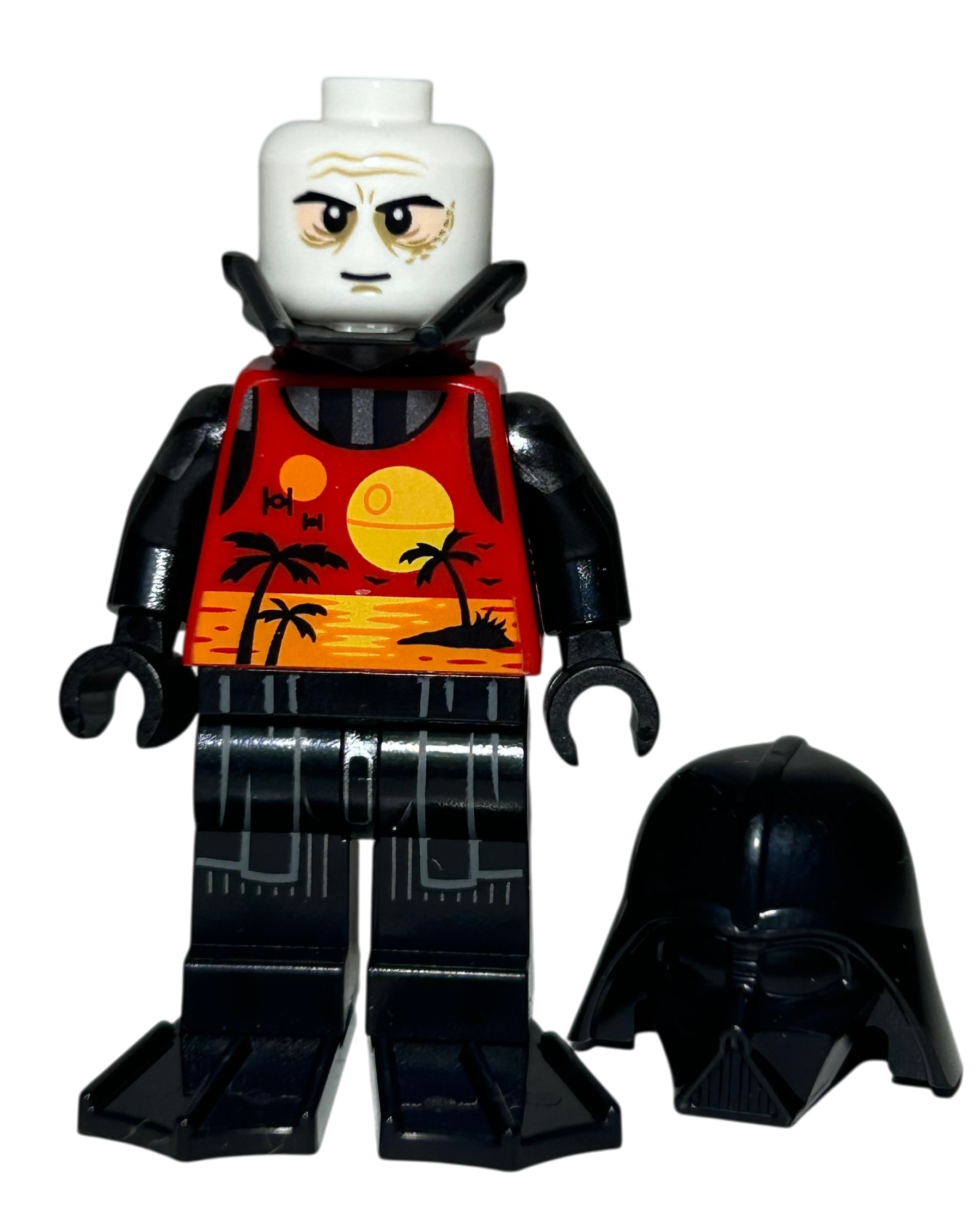Darth Vader SW1239 LEGO Star Wars Minifigur Sommer Outfit Detailansicht brick2d2