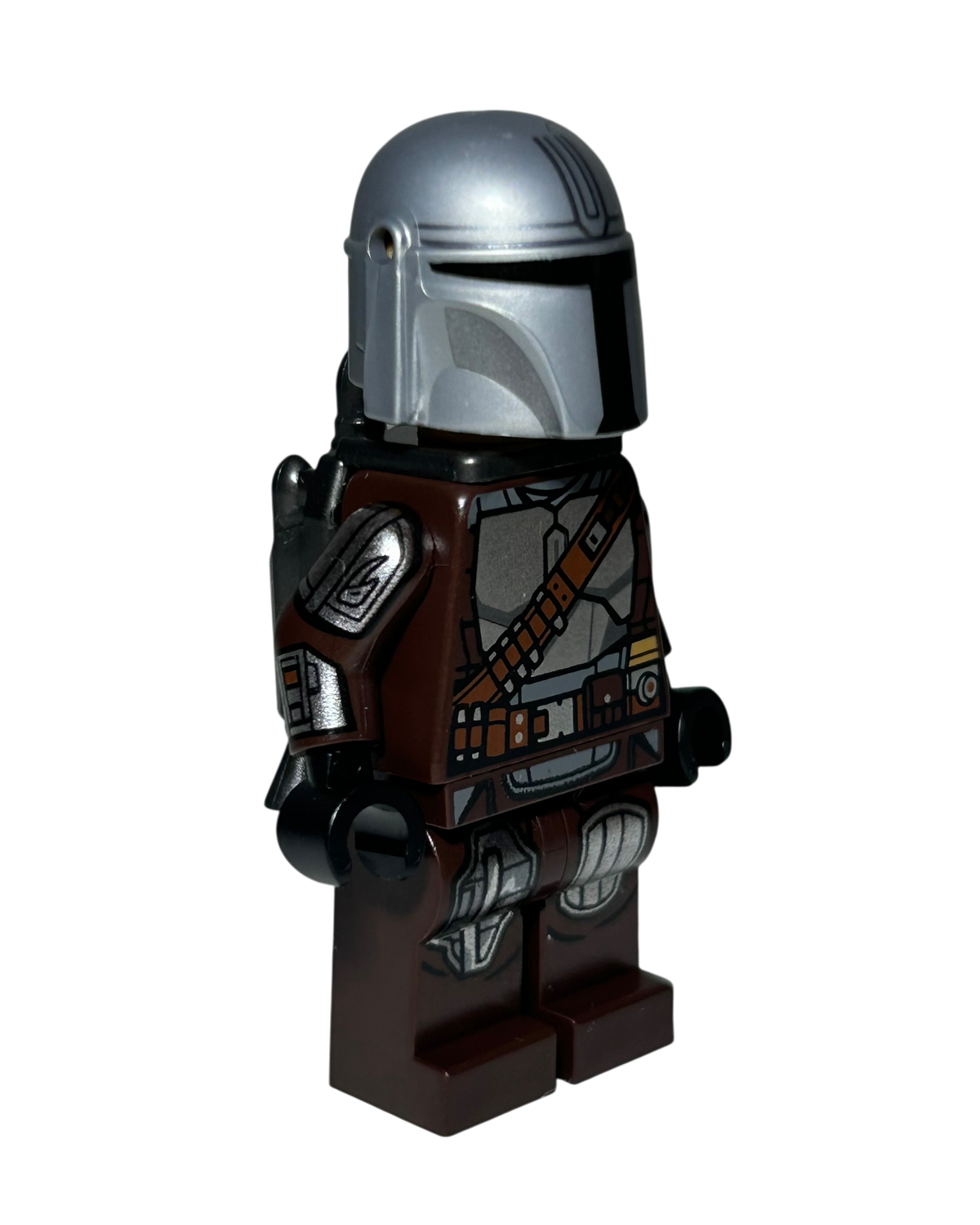 The Mandalorian Din Djarin SW1258 LEGO Star Wars Minifigur Seitenansicht links brick2d2