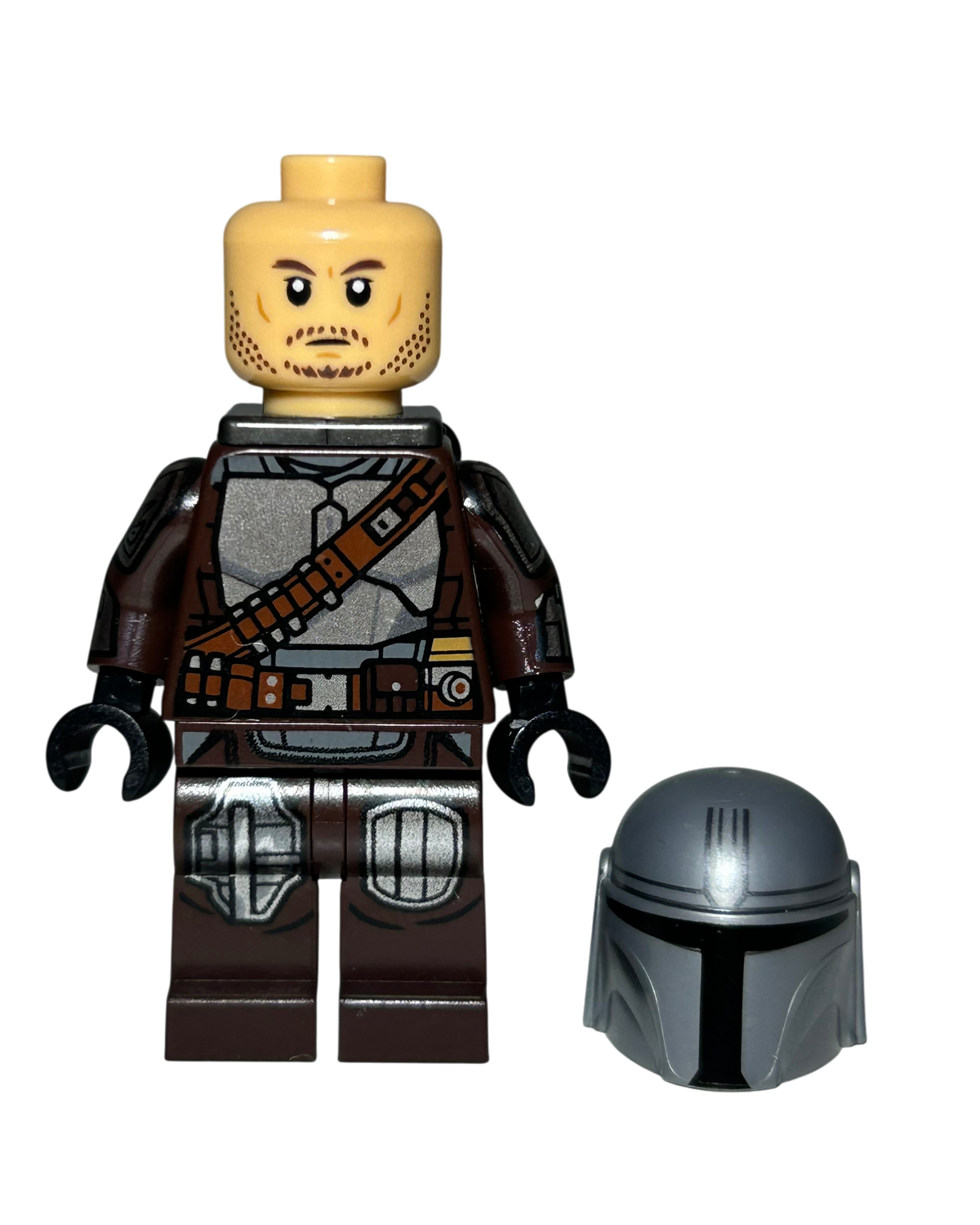 The Mandalorian Din Djarin SW1258 LEGO Star Wars Minifigur Detailansicht brick2d2
