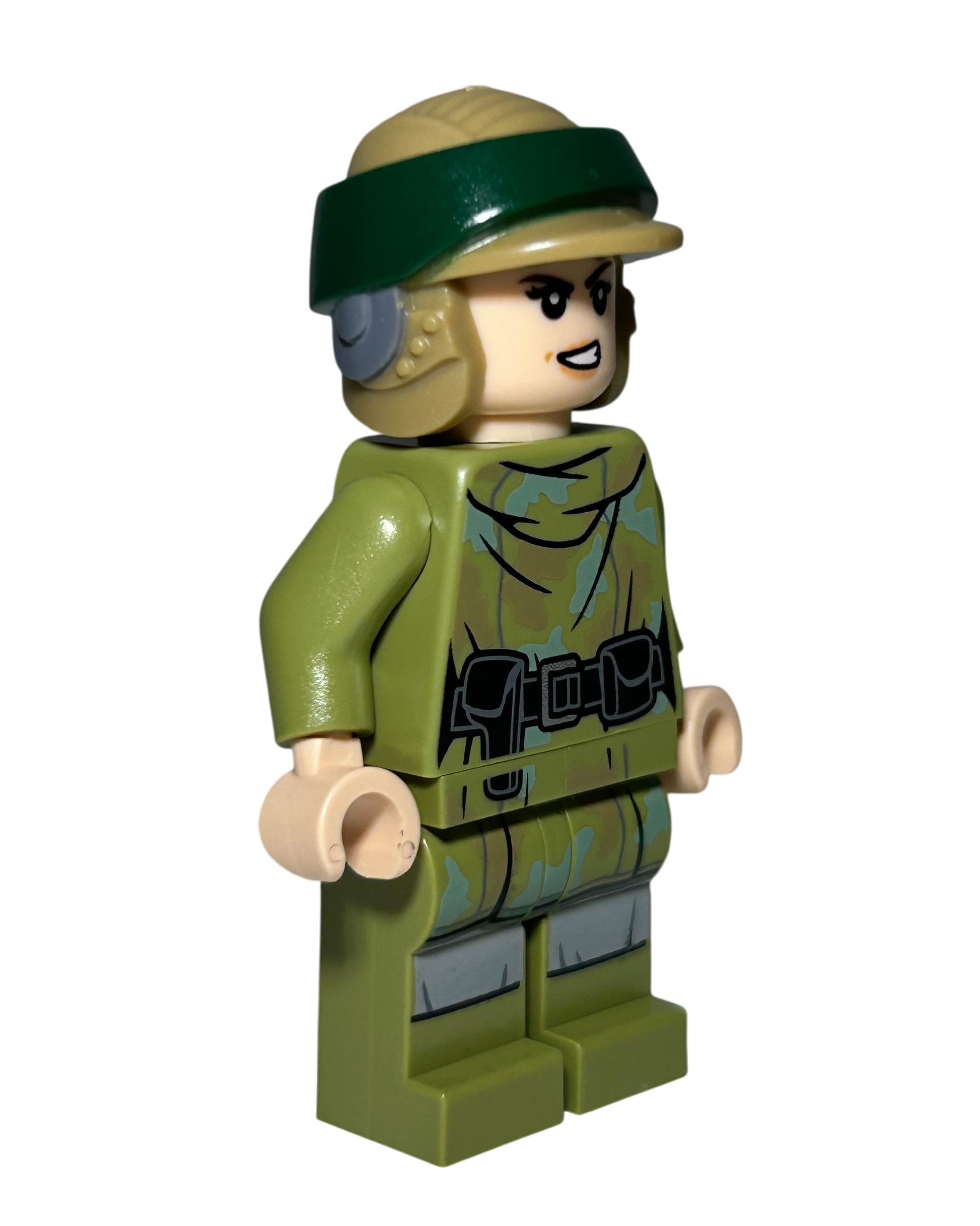 Prinzessin Leia Endor Outfit SW1264 LEGO Star Wars Minifigur Seitenansicht links brick2d2