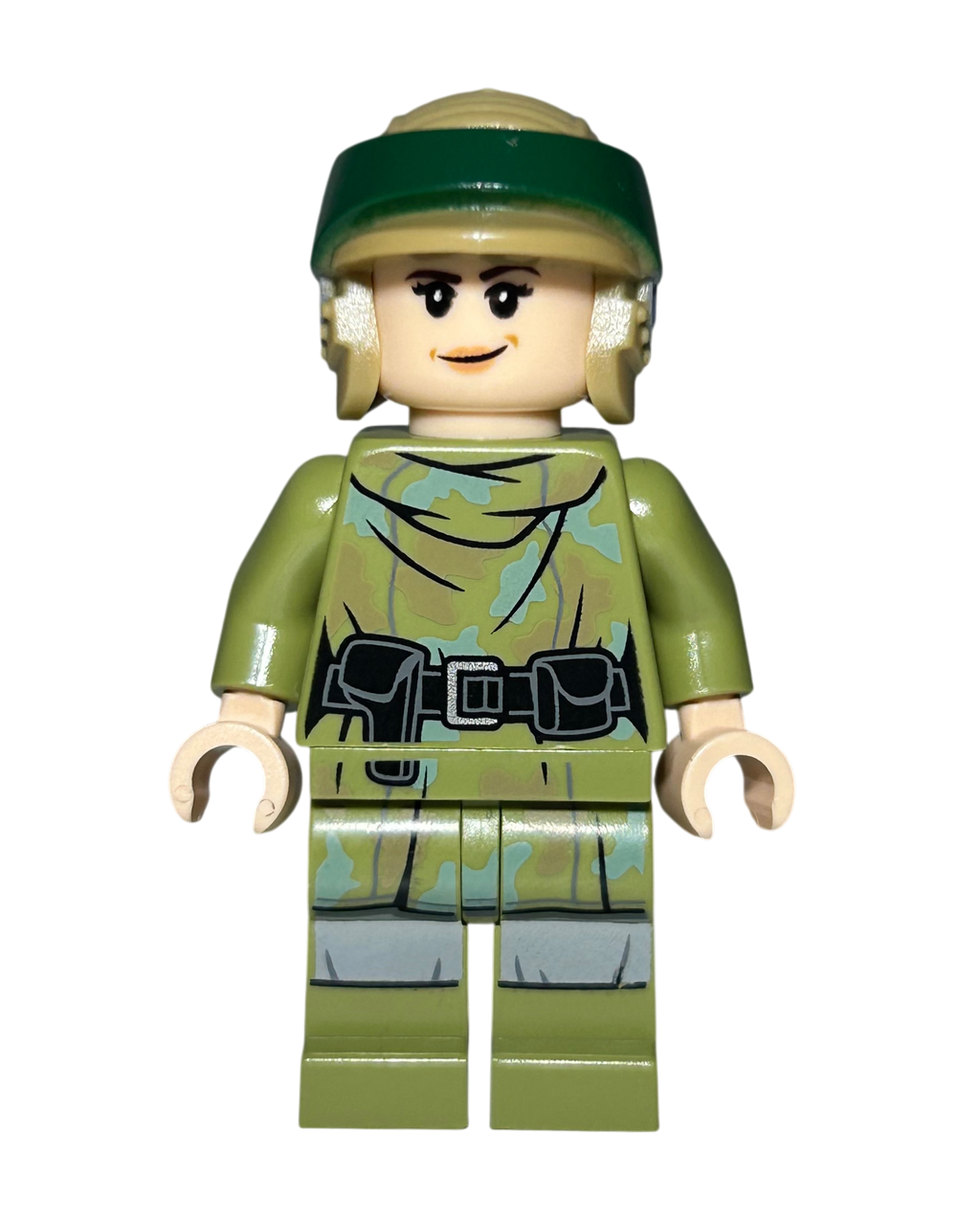 Prinzessin Leia Endor Outfit SW1264 LEGO Star Wars Minifigur Vorderansicht brick2d2