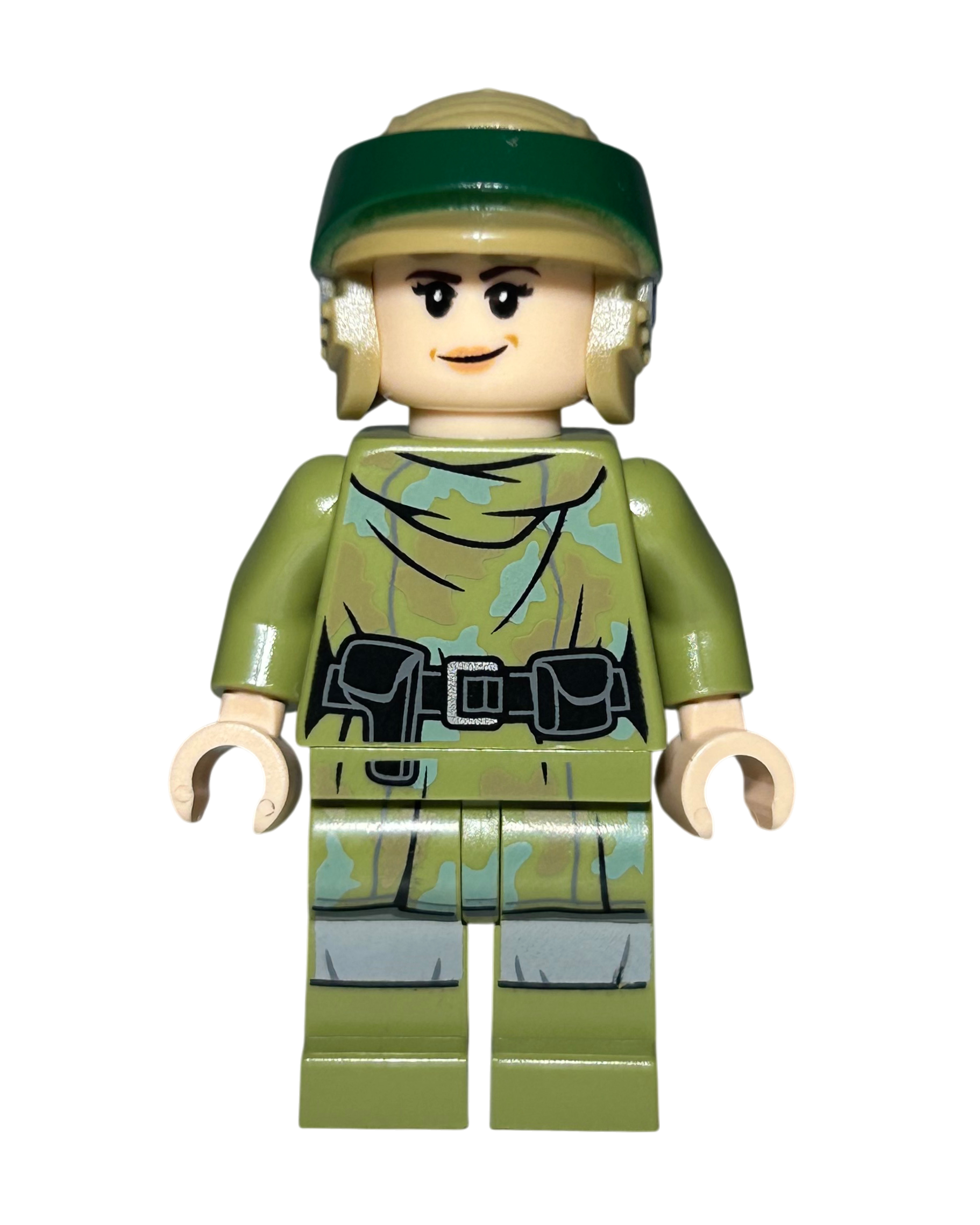 Prinzessin Leia Endor Outfit SW1264 LEGO Star Wars Minifigur Vorderansicht brick2d2