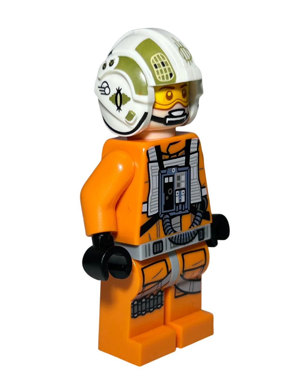 Y Wing Pilot John Dutch Vander SW1279 LEGO Star Wars Minifigur Seitenansicht links brick2d2