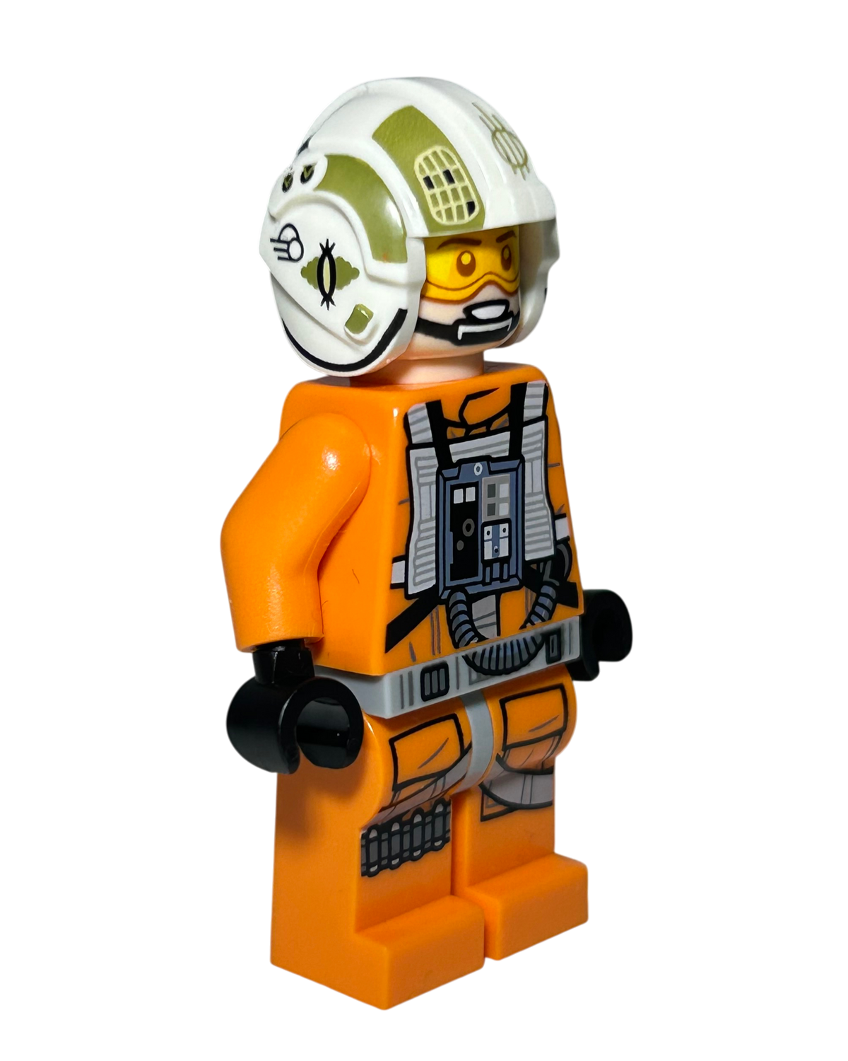 Y Wing Pilot John Dutch Vander SW1279 LEGO Star Wars Minifigur Seitenansicht links brick2d2