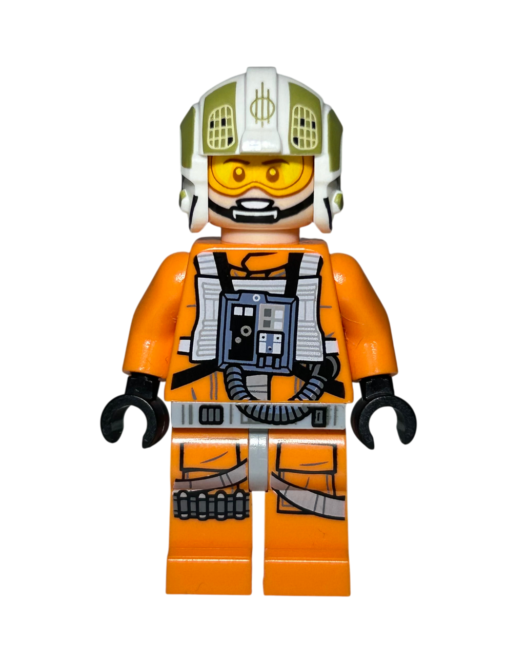 Y Wing Pilot John Dutch Vander SW1279 LEGO Star Wars Minifigur Vorderansicht brick2d2