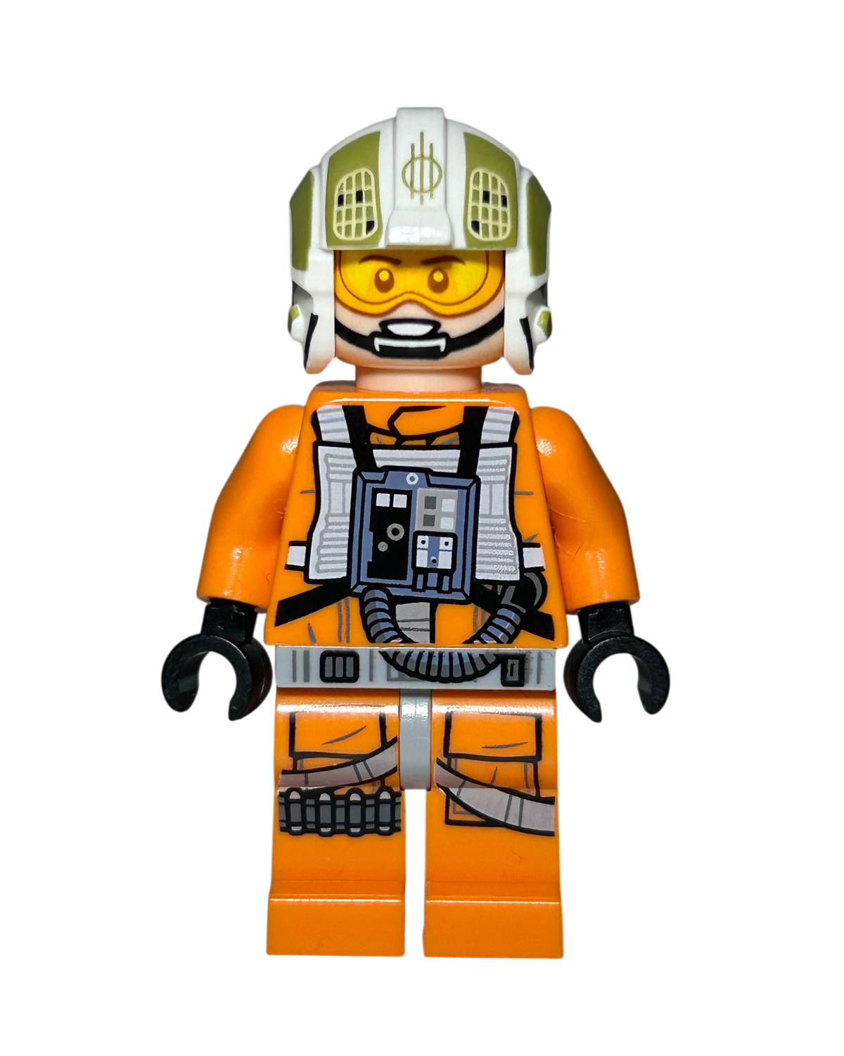 Y Wing Pilot John Dutch Vander SW1279 LEGO Star Wars Minifigur Vorderansicht brick2d2