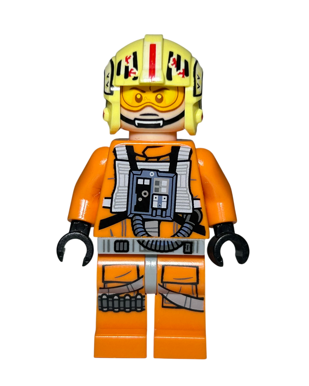 Garven Dreis Y Wing Pilot SW1281 LEGO Star Wars Minifigur Vorderansicht brick2d2