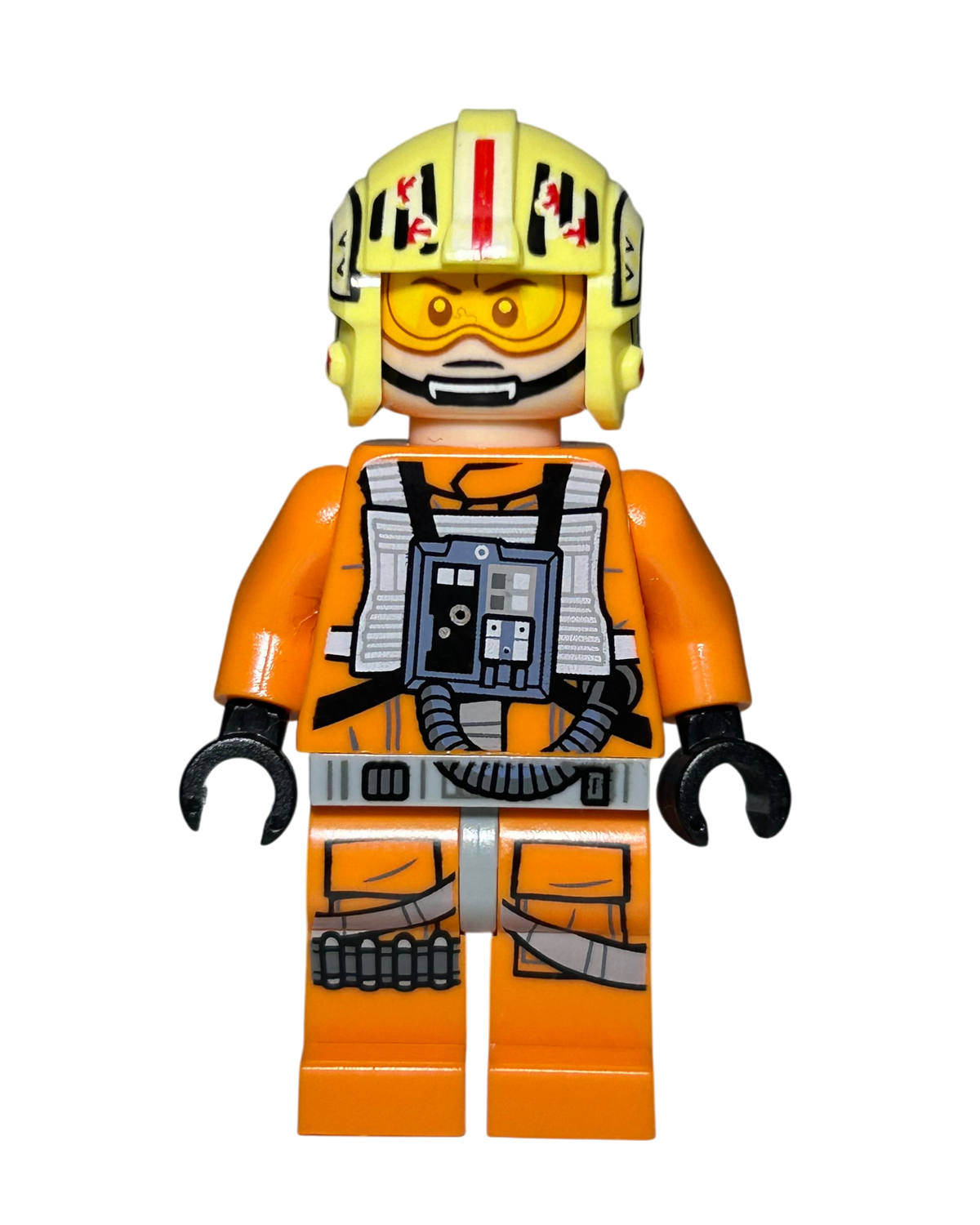 Garven Dreis Y Wing Pilot SW1281 LEGO Star Wars Minifigur Vorderansicht brick2d2