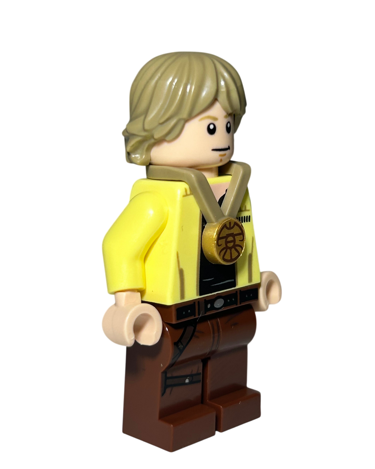 Luke Skywalker Celebration Outfit SW1283 LEGO Star Wars Minifigur Seitenansicht links Brick2D2
