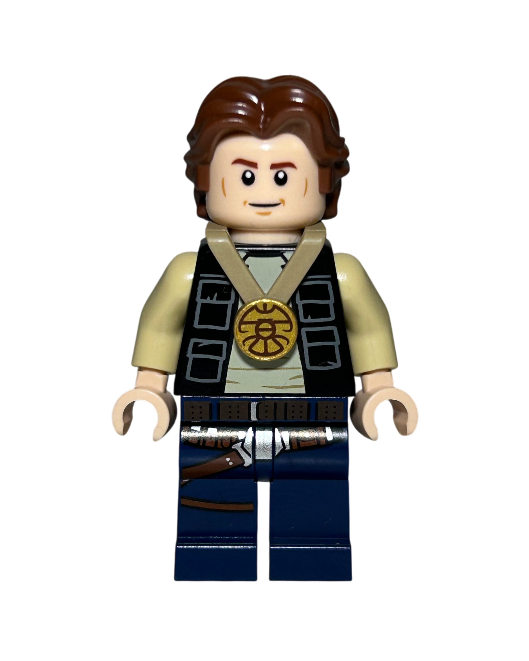 Han Solo (Celebration) SW1284 LEGO Star Wars Minifigur Vorderansicht brick2d2
