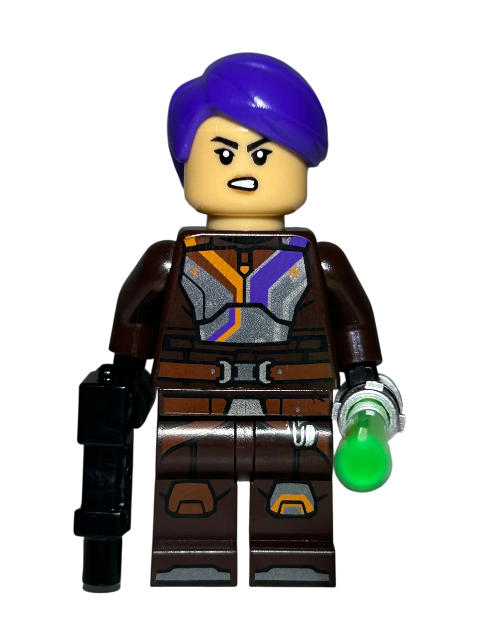 Sabine Wren SW1302 LEGO Star Wars Minifigur 2. Vorderansicht brick2d2
