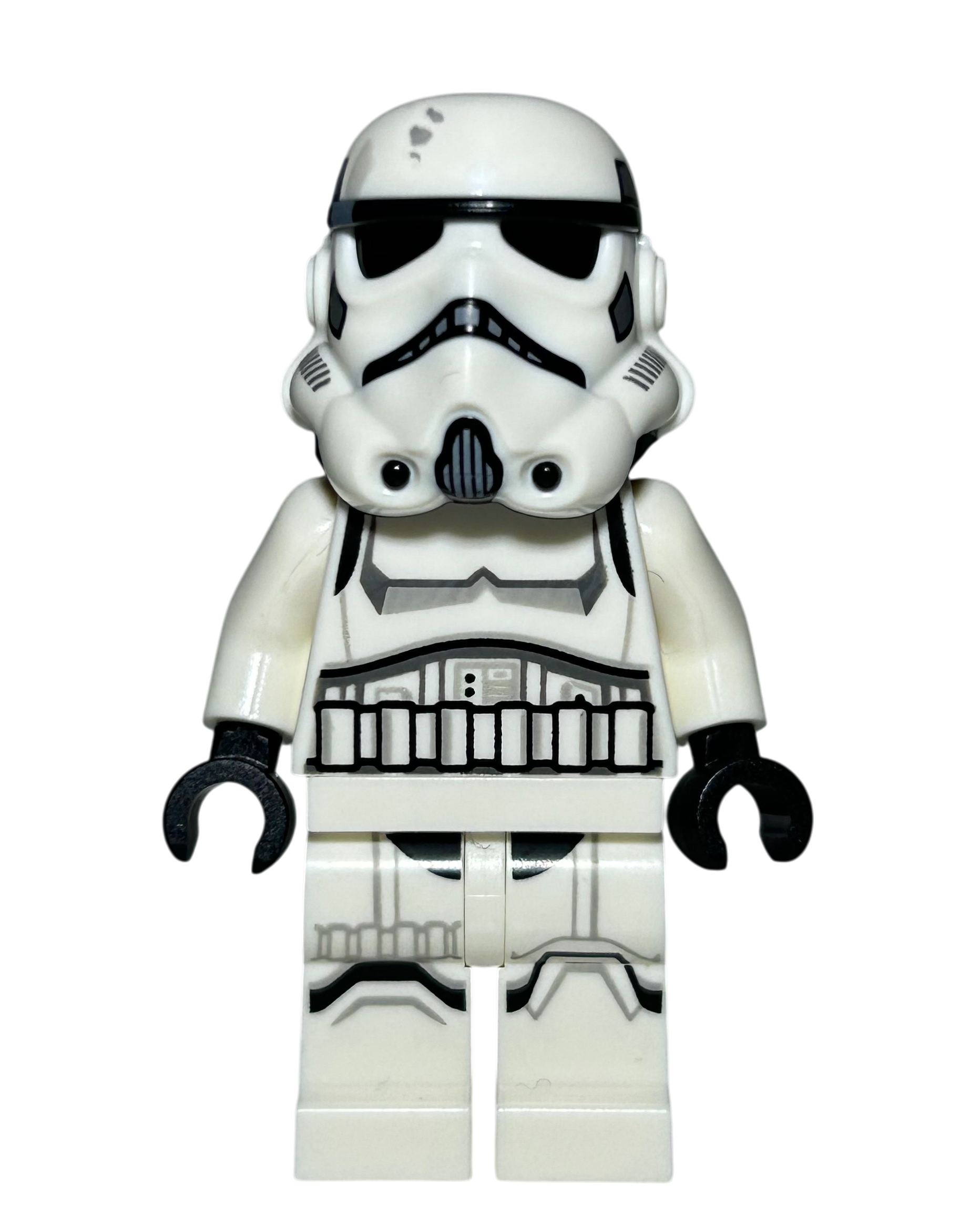 Imperial Stormtrooper SW1327 LEGO Star Wars Minifigur mit Fehldruck Vorderansicht brick2d2