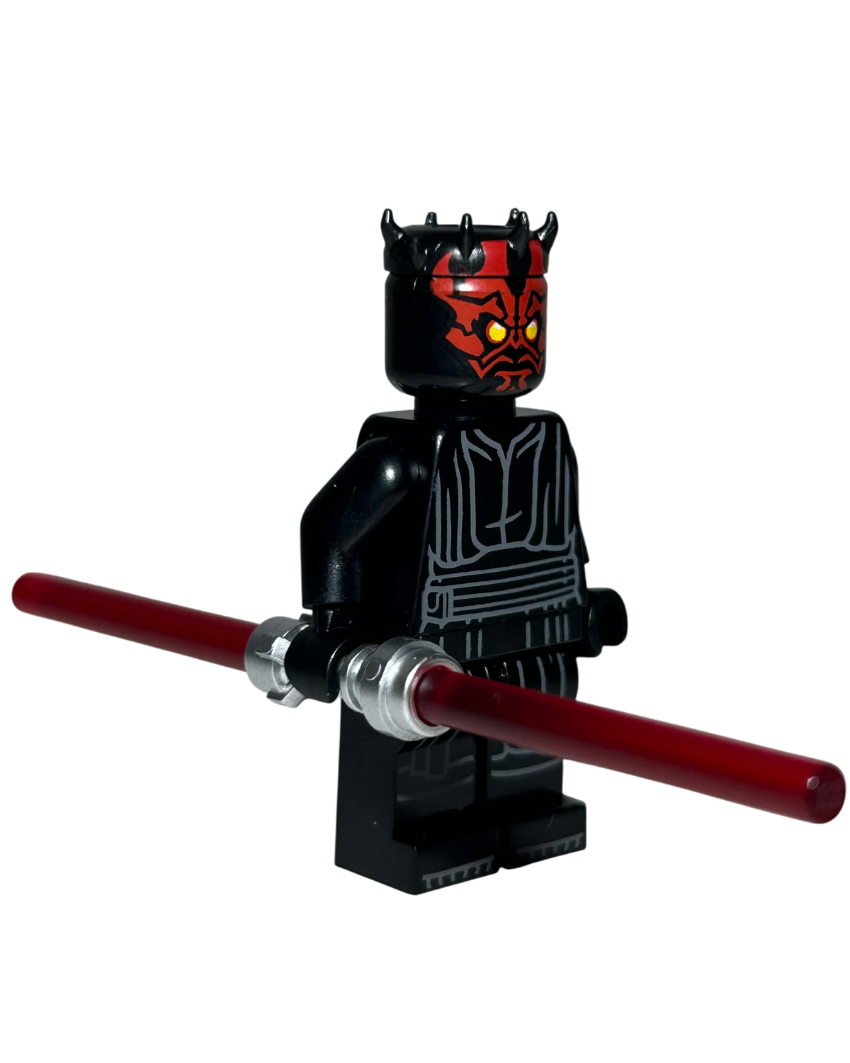 Darth Maul SW1333 LEGO Star Wars Minifigur Seitenansicht links – brick2d2
