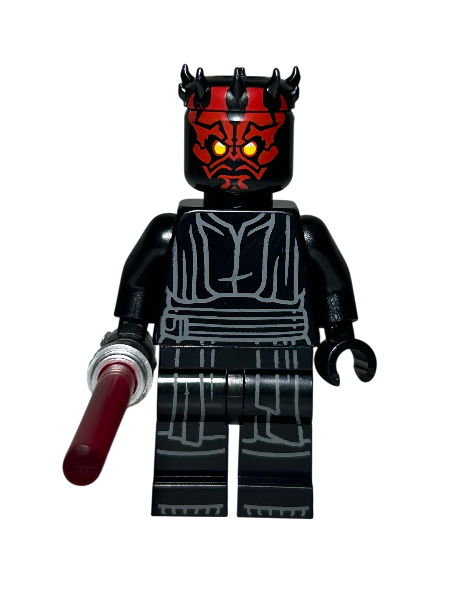 Darth Maul SW1333 LEGO Star Wars Minifigur Vorderansicht – brick2d2
