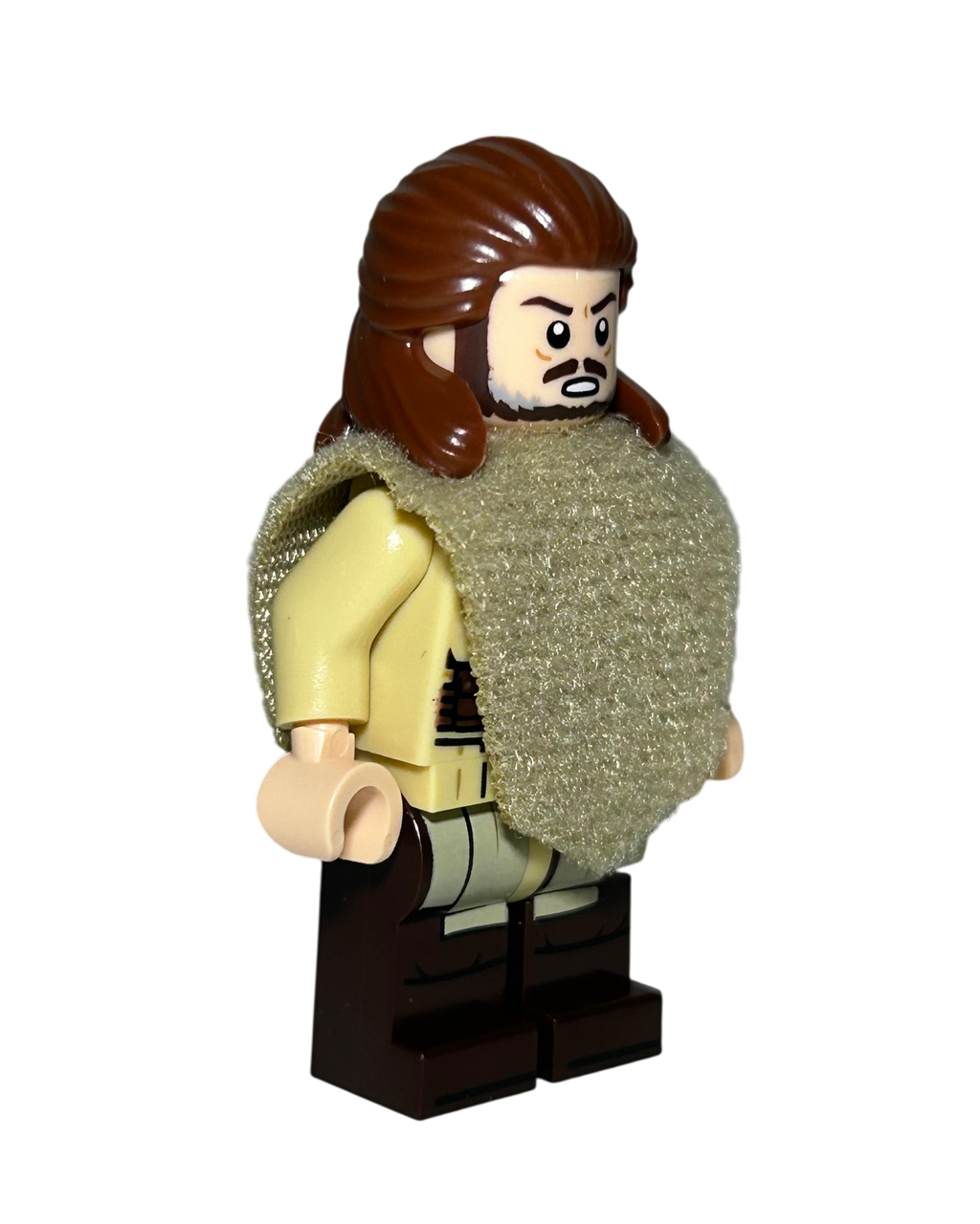 Qui-Gon Jinn SW1334b LEGO Star Wars Minifigur Seitenansicht links – brick2d2
