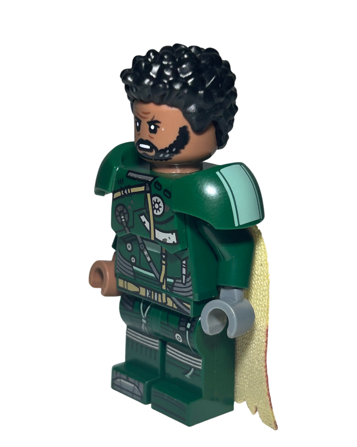 Saw Gerrera SW1335 LEGO Star Wars Minifigur Seitenansicht rechts mit 25 Jahre Podest brick2d2