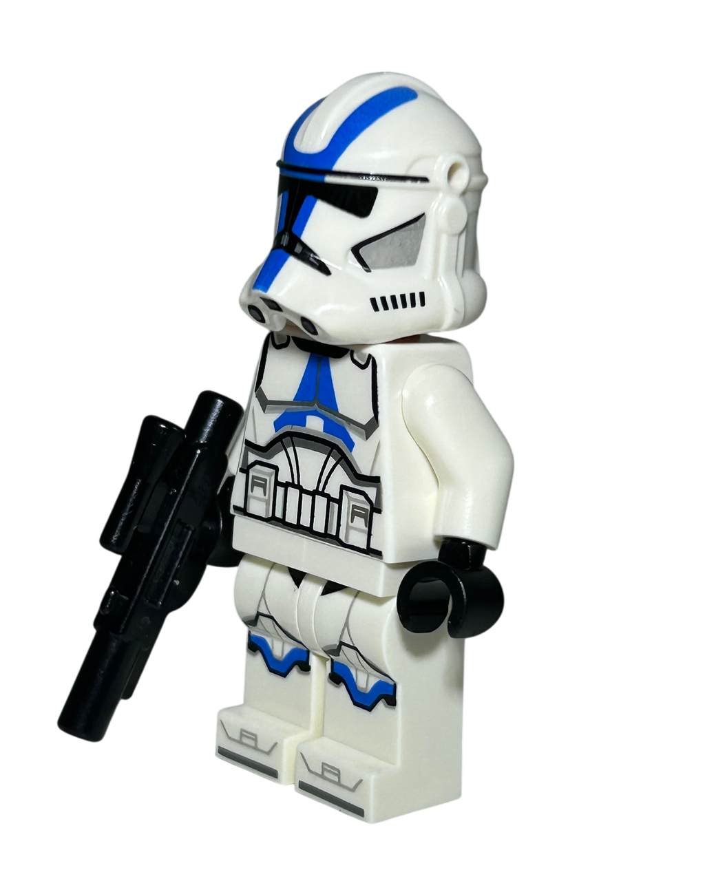 Clone Trooper der 501 mit Helmlöchern SW1337 LEGO Star Wars Minifigur Seitenansicht rechts brick2d2