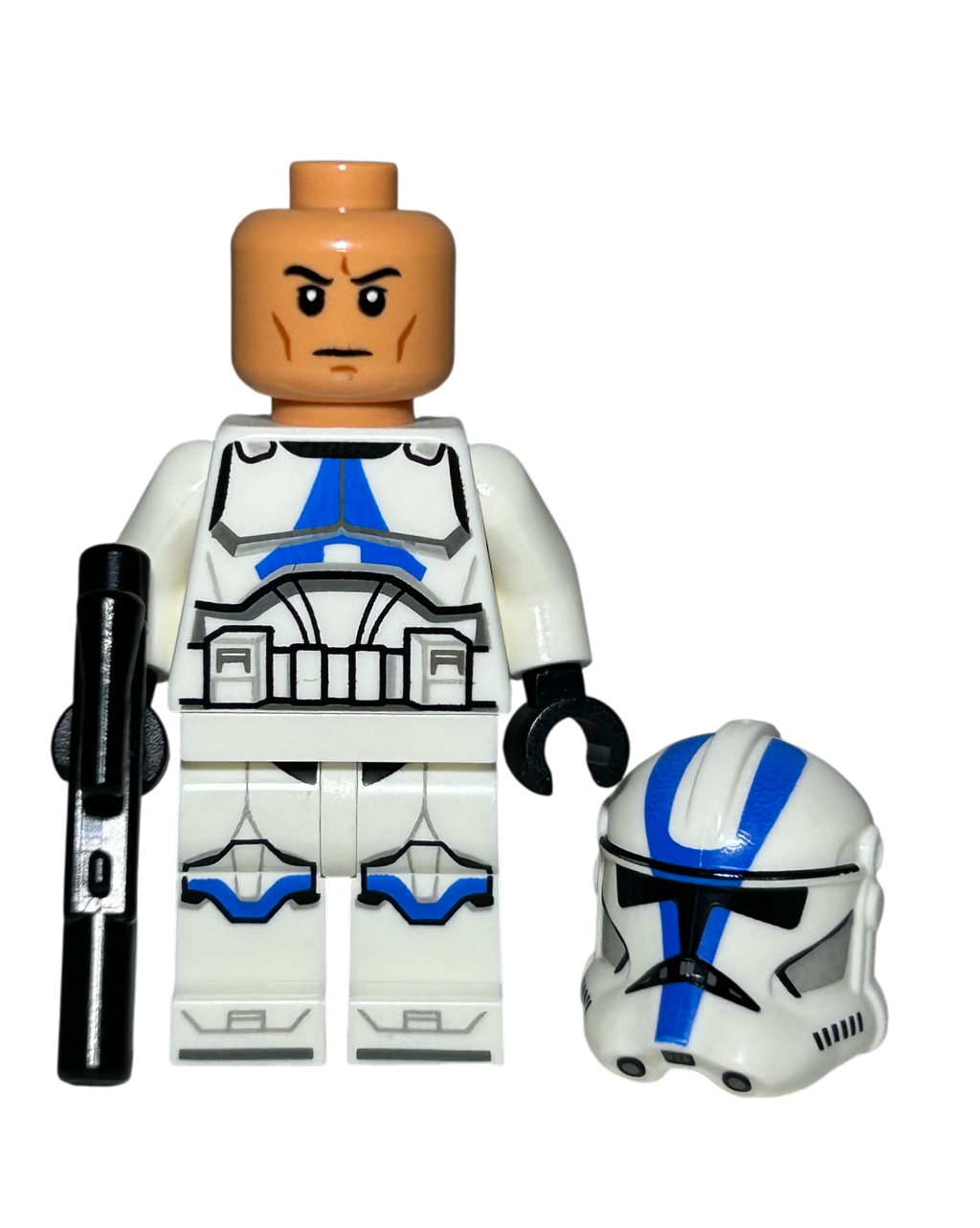 Clone Trooper der 501 mit Helmlöchern SW1337 LEGO Star Wars Minifigur Detailansicht brick2d2