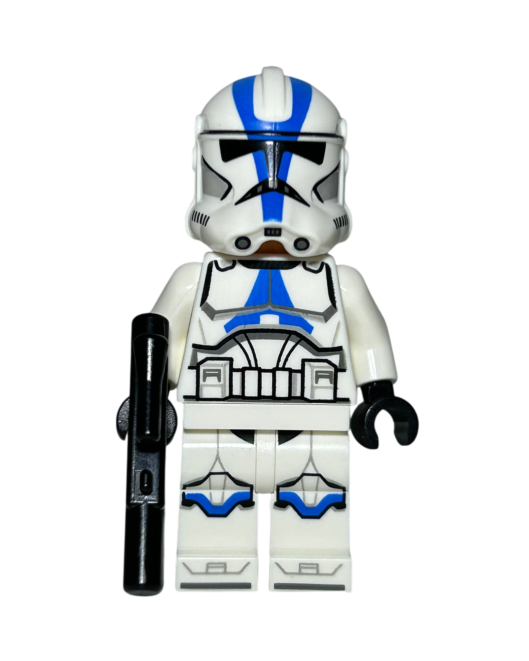 Clone Trooper der 501 mit Helmlöchern SW1337 LEGO Star Wars Minifigur Vorderansicht brick2d2