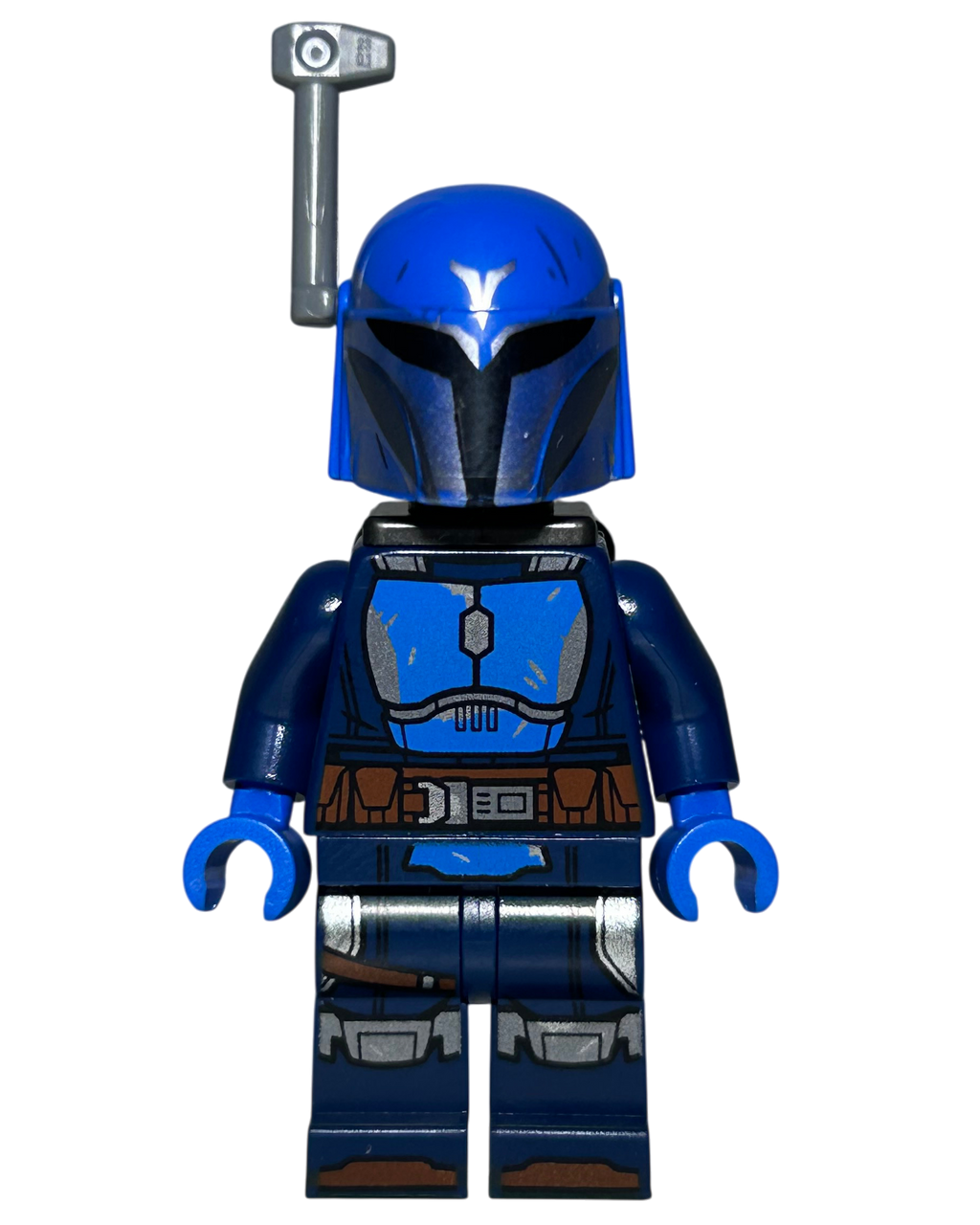 Lego Star Wars Minifigur Mandalorian Nite Owl SW1344 Vorderansicht brick2d2
