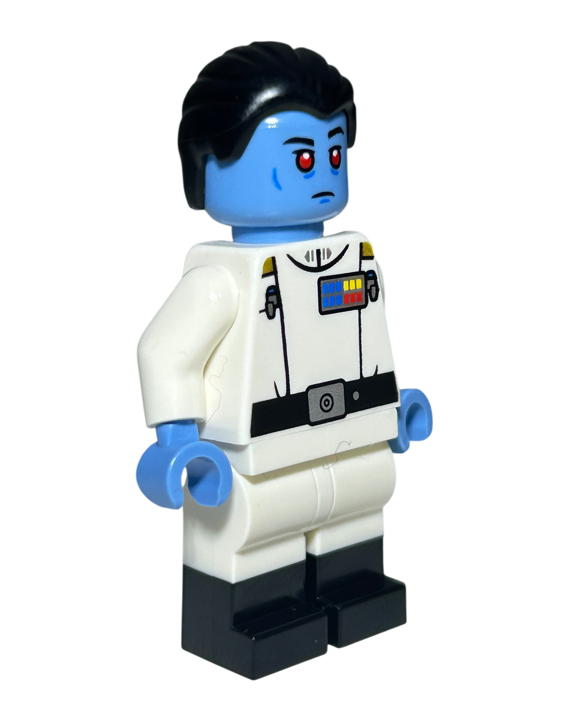LEGO Star Wars Minifigur Admiral Thrawn SW1356 Seitenansicht links brick2d2
