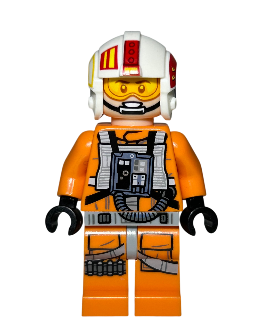 Rebel Pilot Helmet schwarze Rebel Alliance Symbole SW1359 LEGO Star Wars Vorderansicht brick2d2