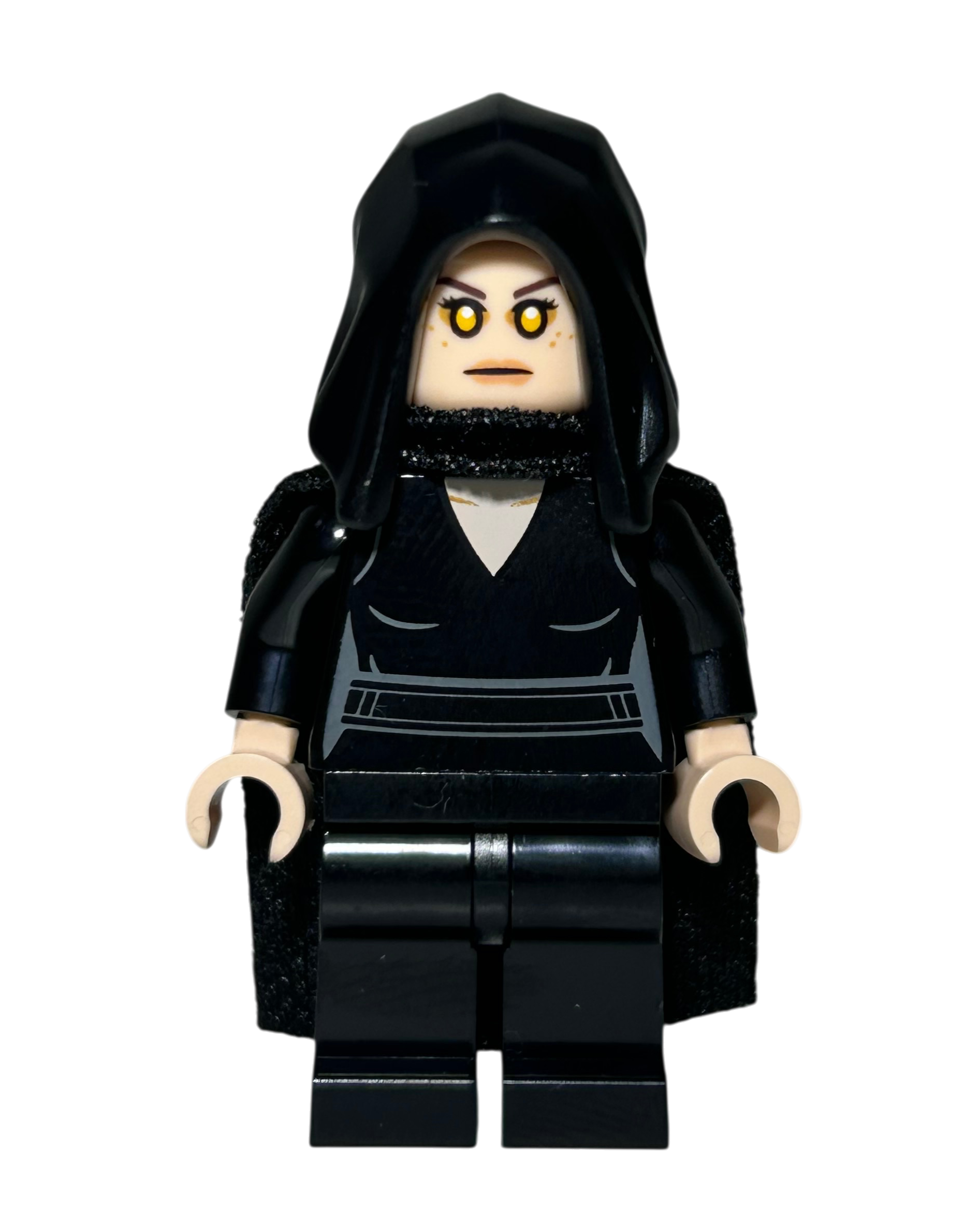 Darth Rey SW1364 LEGO Star Wars Minifigur mit Lichtschwert Vorderansicht brick2d2