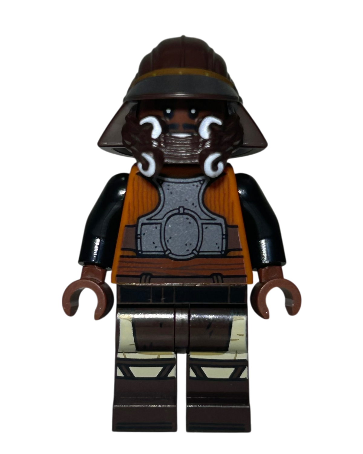 Lando Calrissian SW1369 LEGO Star Wars Minifigur Desert Skiff Outfit Vorderansicht brick2d2