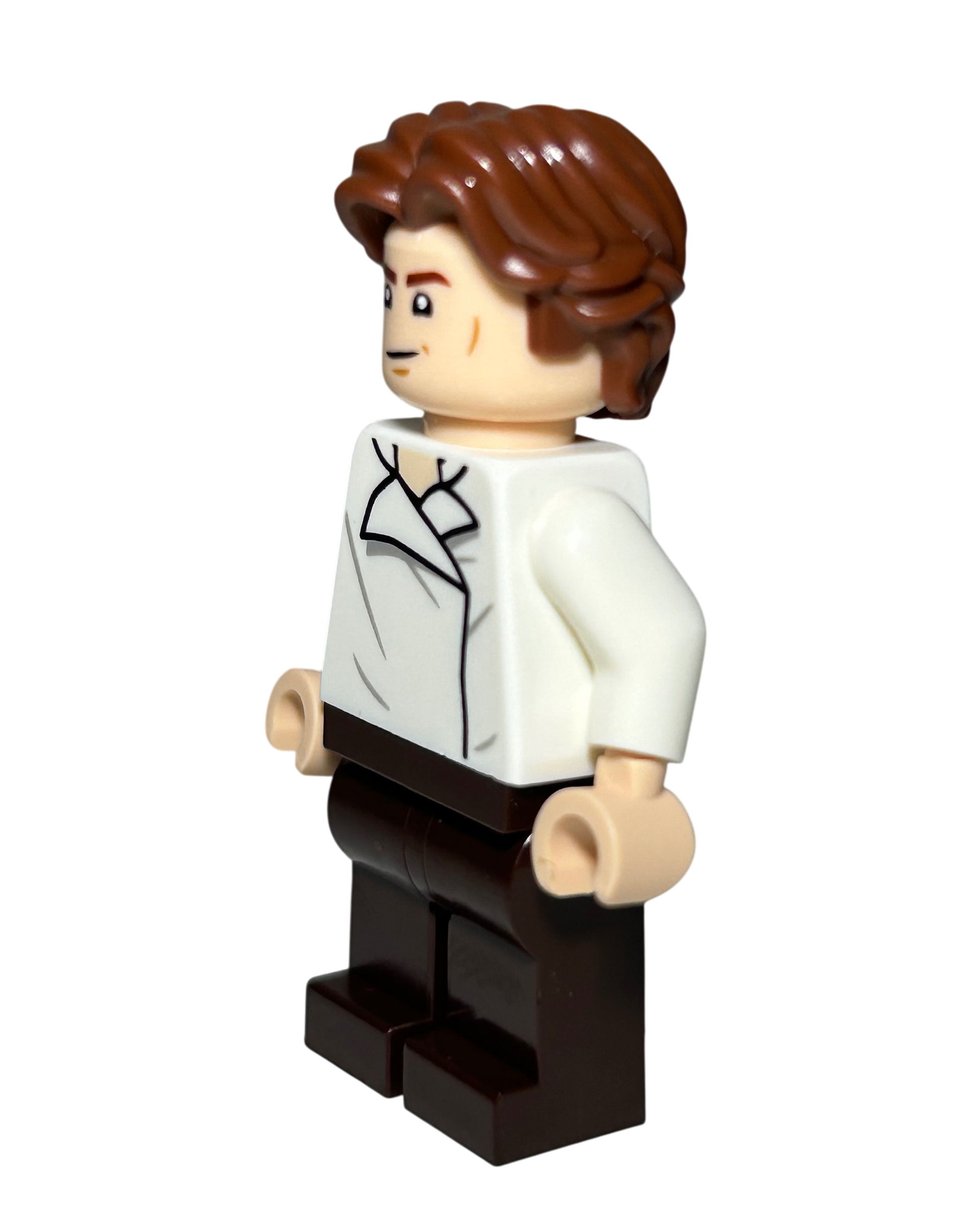 Han Solo Weißes Shirt SW1371 LEGO Star Wars Minifigur Seitenansicht rechts brick2d2