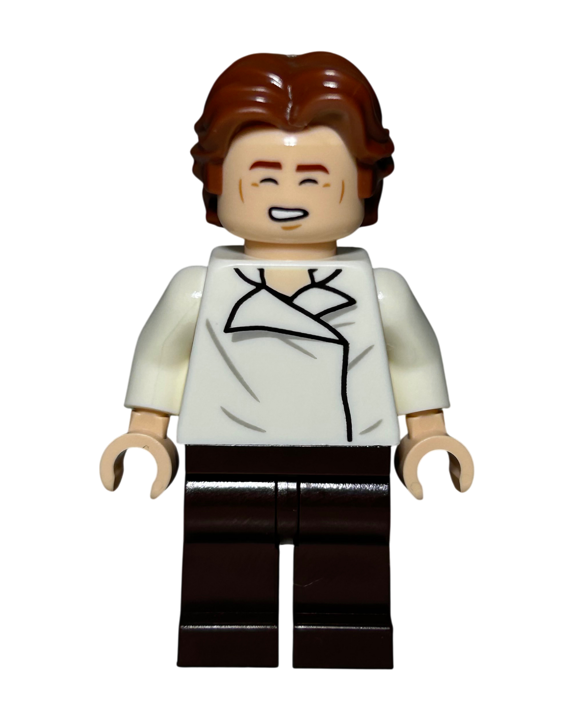 Han Solo Weißes Shirt SW1371 LEGO Star Wars Minifigur Detailansicht brick2d2