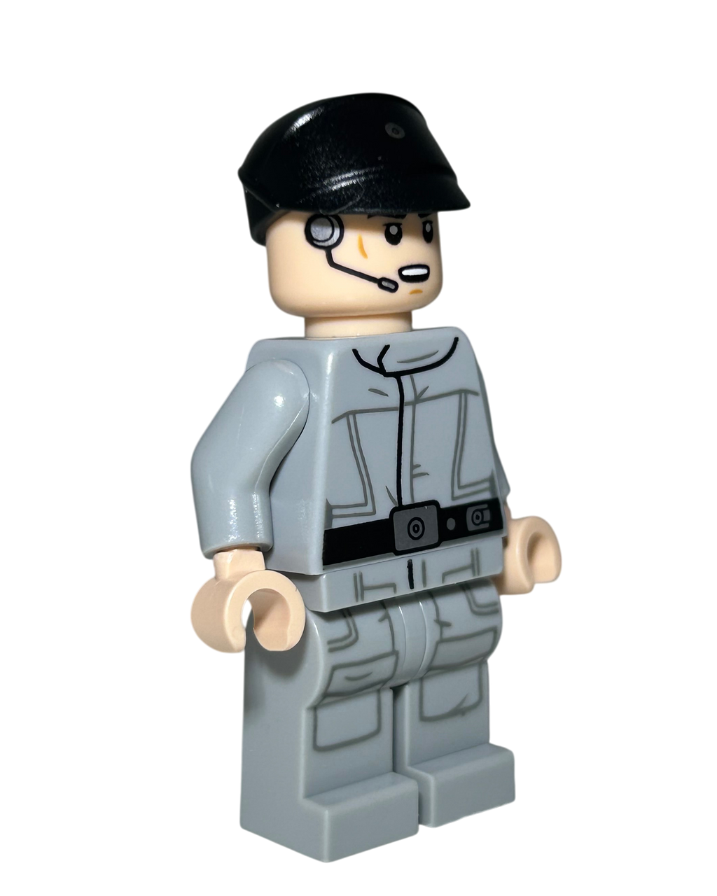 Imperial Crew graue Uniform SW1373 LEGO Star Wars Minifigur Seitenansicht links brick2d2