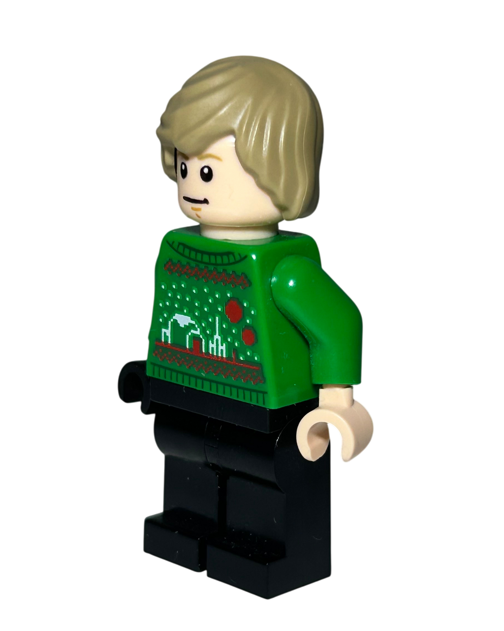 Lego Star Wars Minifigur Luke Skywalker Holiday Sweater SW1382 Seitenansicht rechts brick2d2