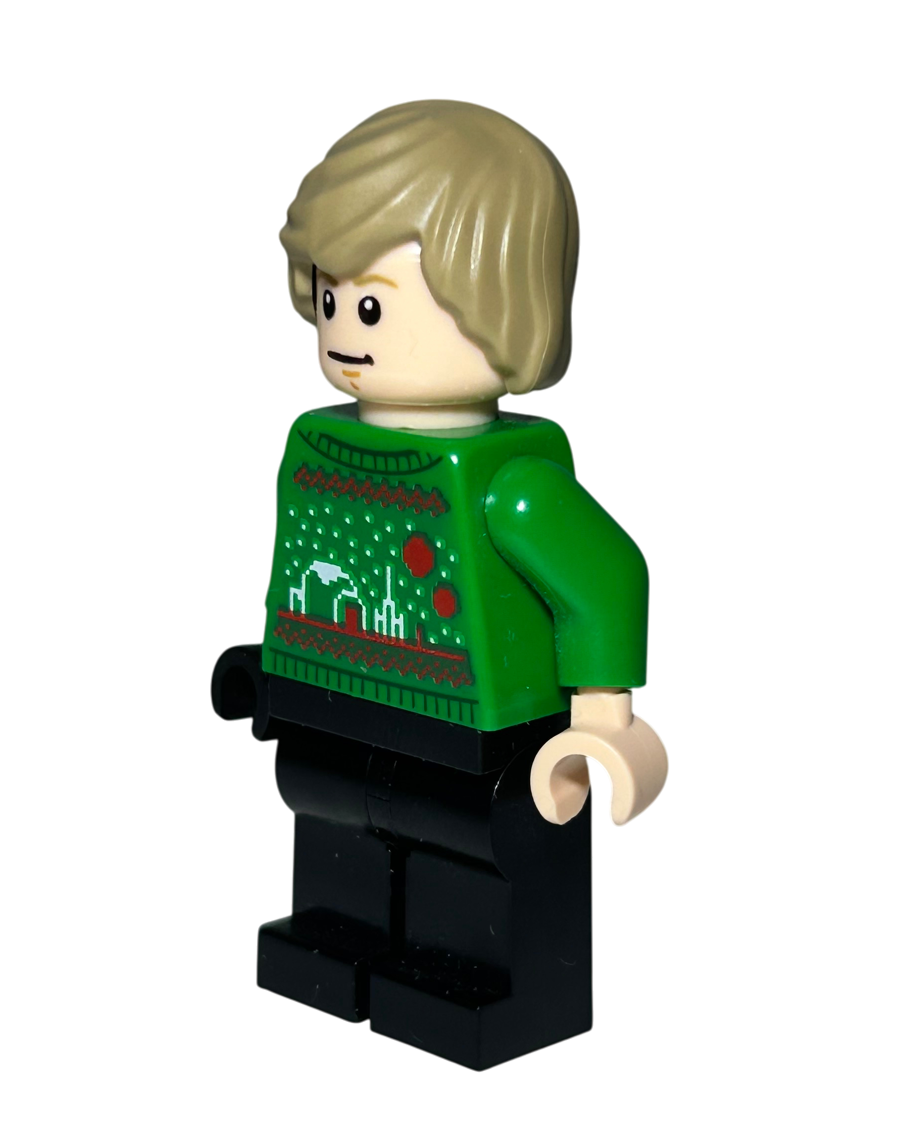 Lego Star Wars Minifigur Luke Skywalker Holiday Sweater SW1382 Seitenansicht rechts brick2d2