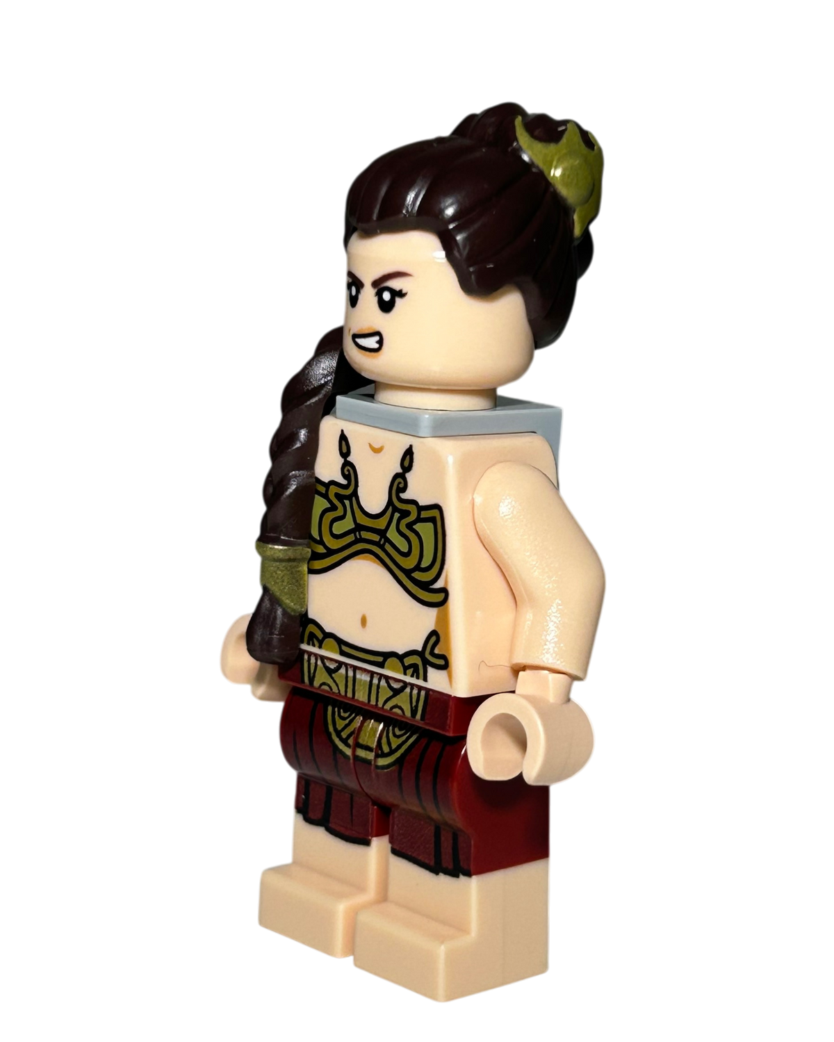 Prinzessin Leia SW1389 LEGO Star Wars Minifigur Jabba Palace Outfit Seitenansicht rechts brick2d2